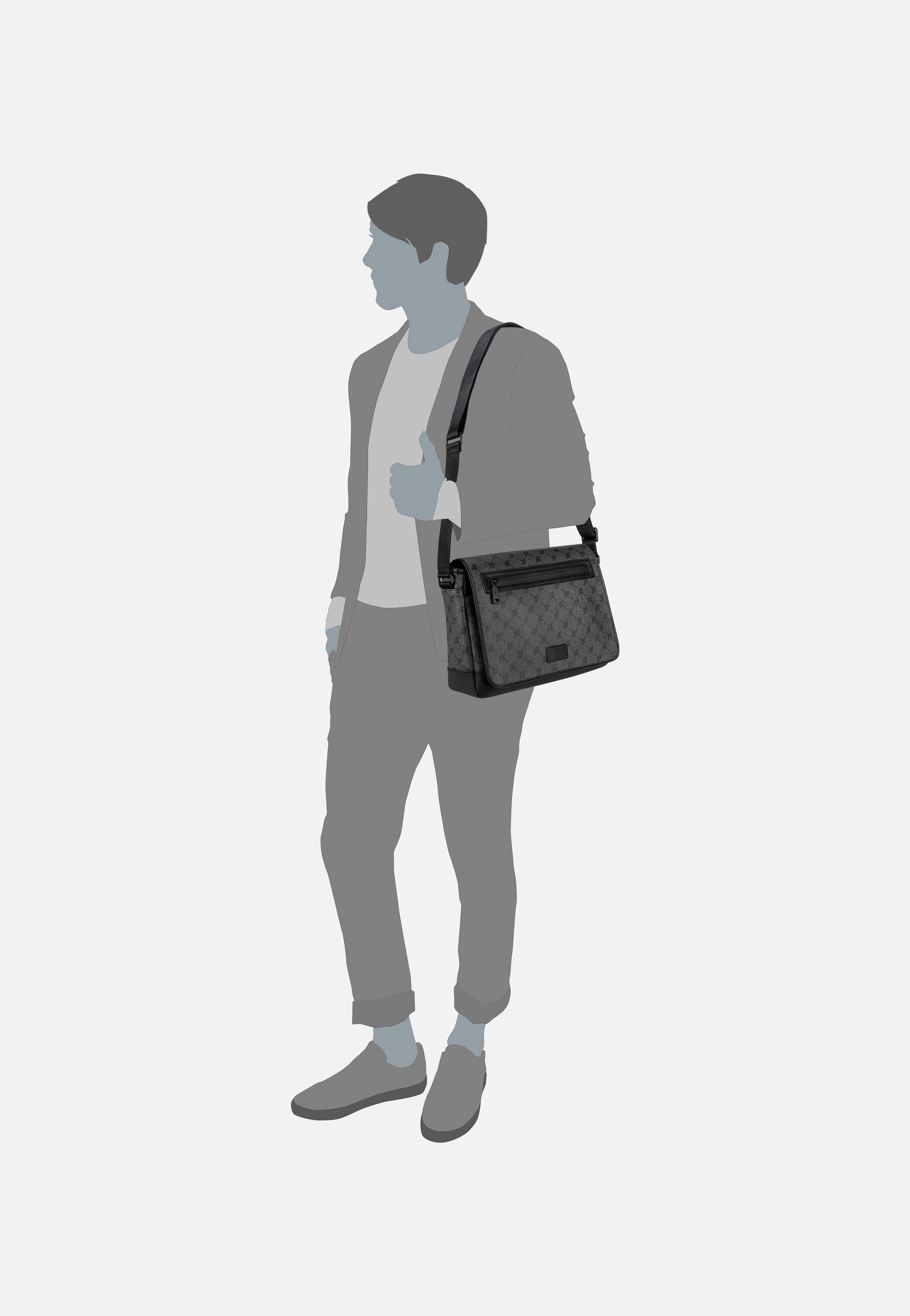 Joop Mazzolino Nevio MHF Black Messenger Bag