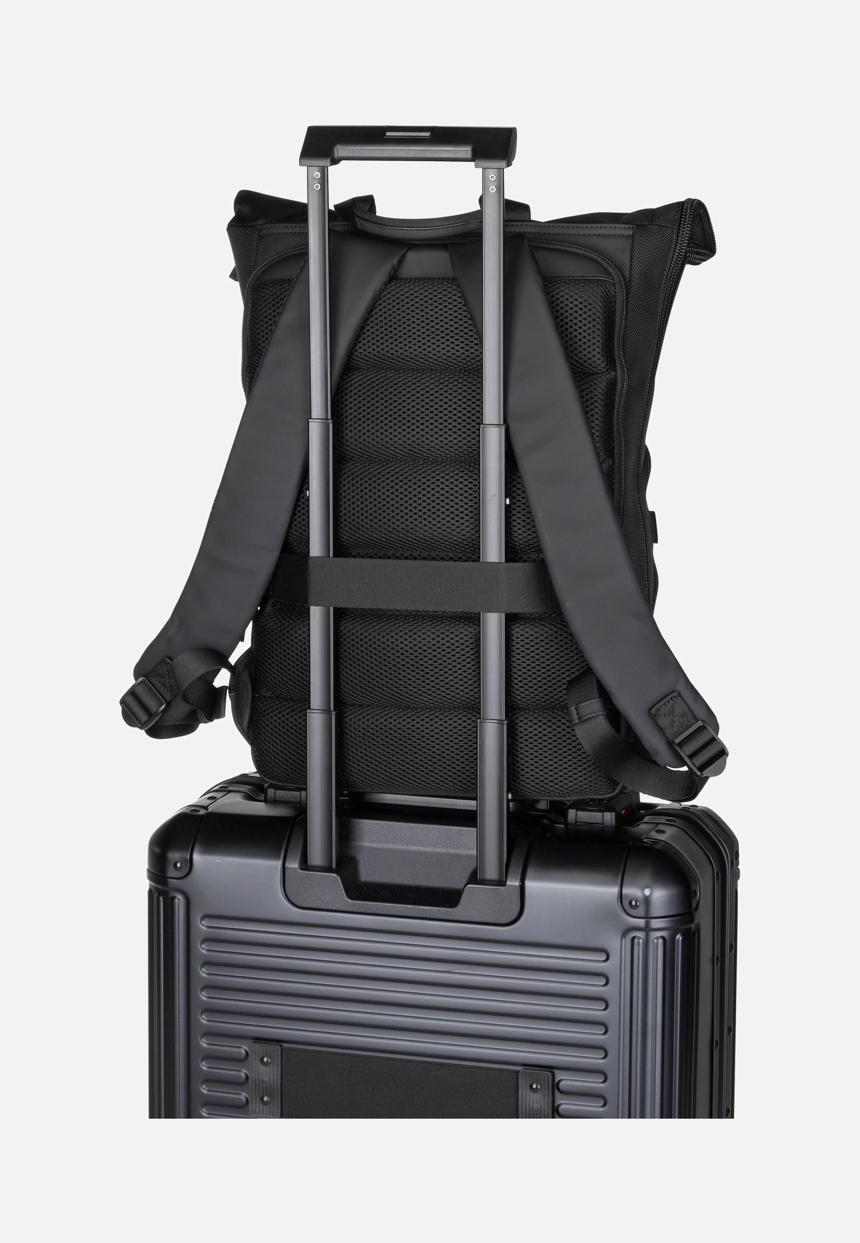 Jost Balling Kurier 4015 Schwarz Rolltop Rucksack