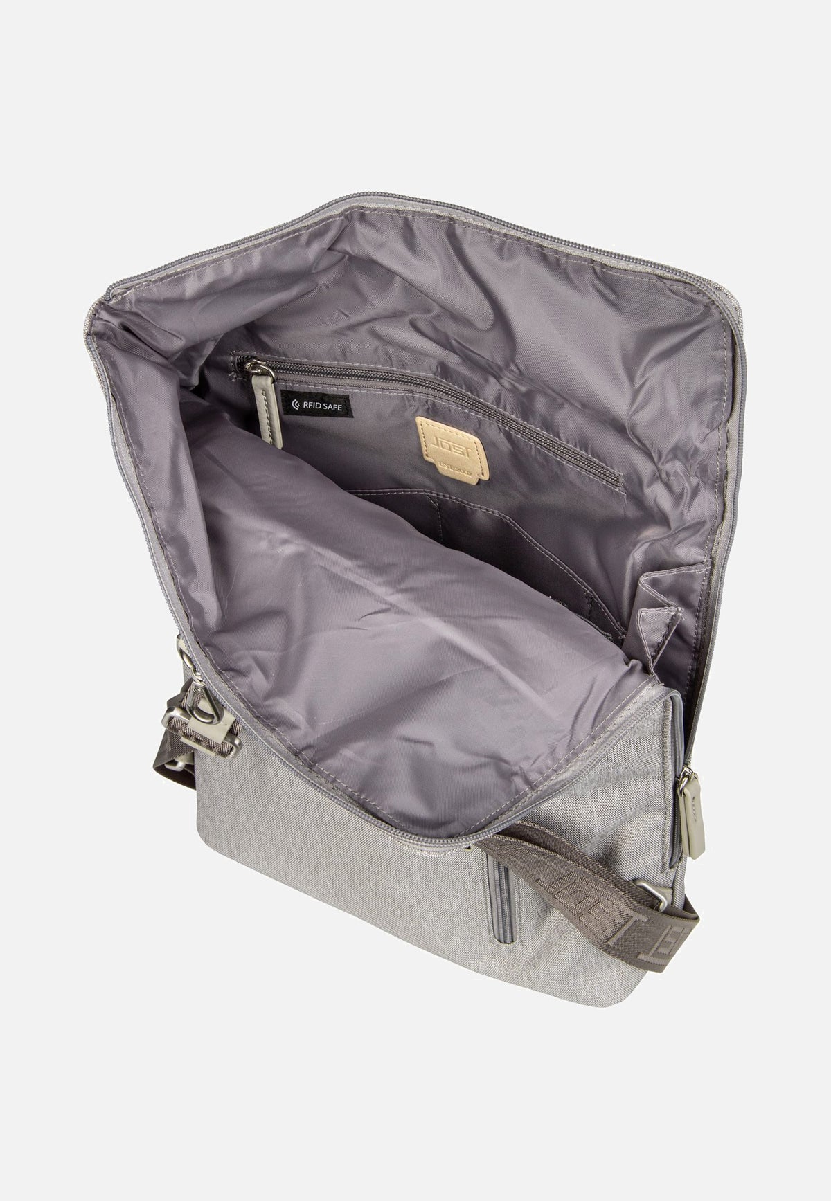 Jost Bergen 1606 Hellgrau Rolltop Rucksack