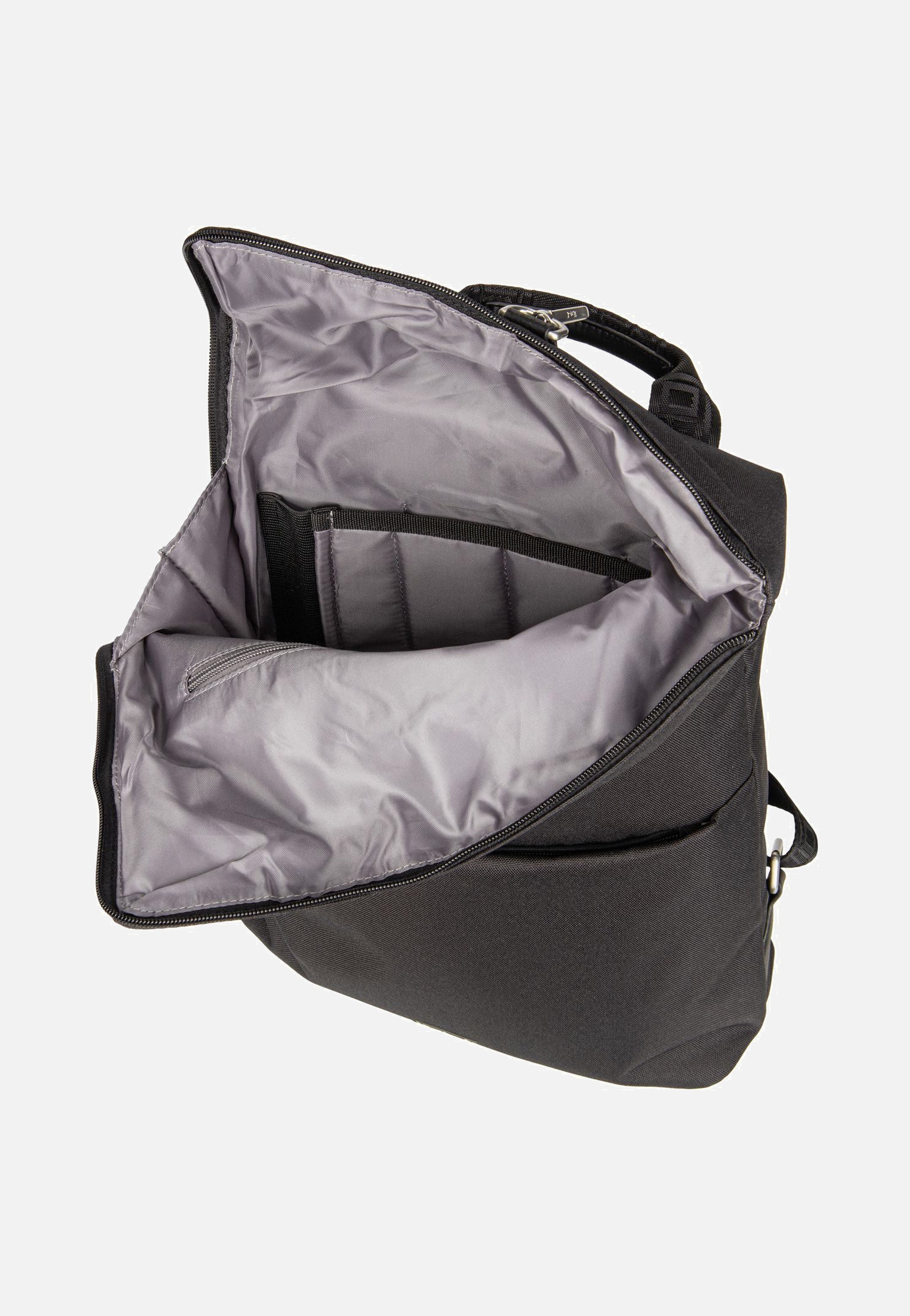 Jost Bergen 1606 Schwarz Rolltop Rucksack