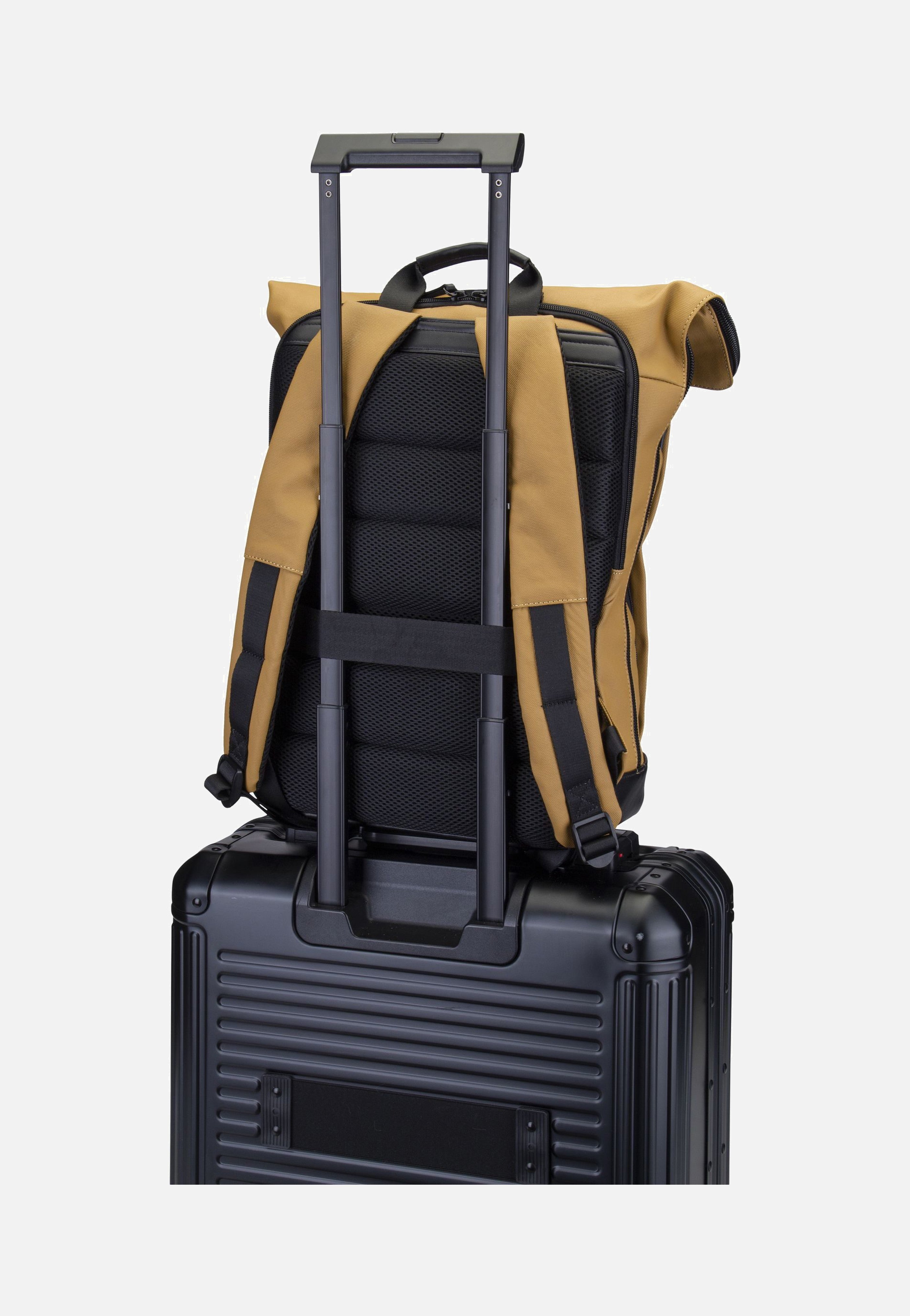 Jost Borgholm Courier 5306 Mustard Rolltop Rucksack