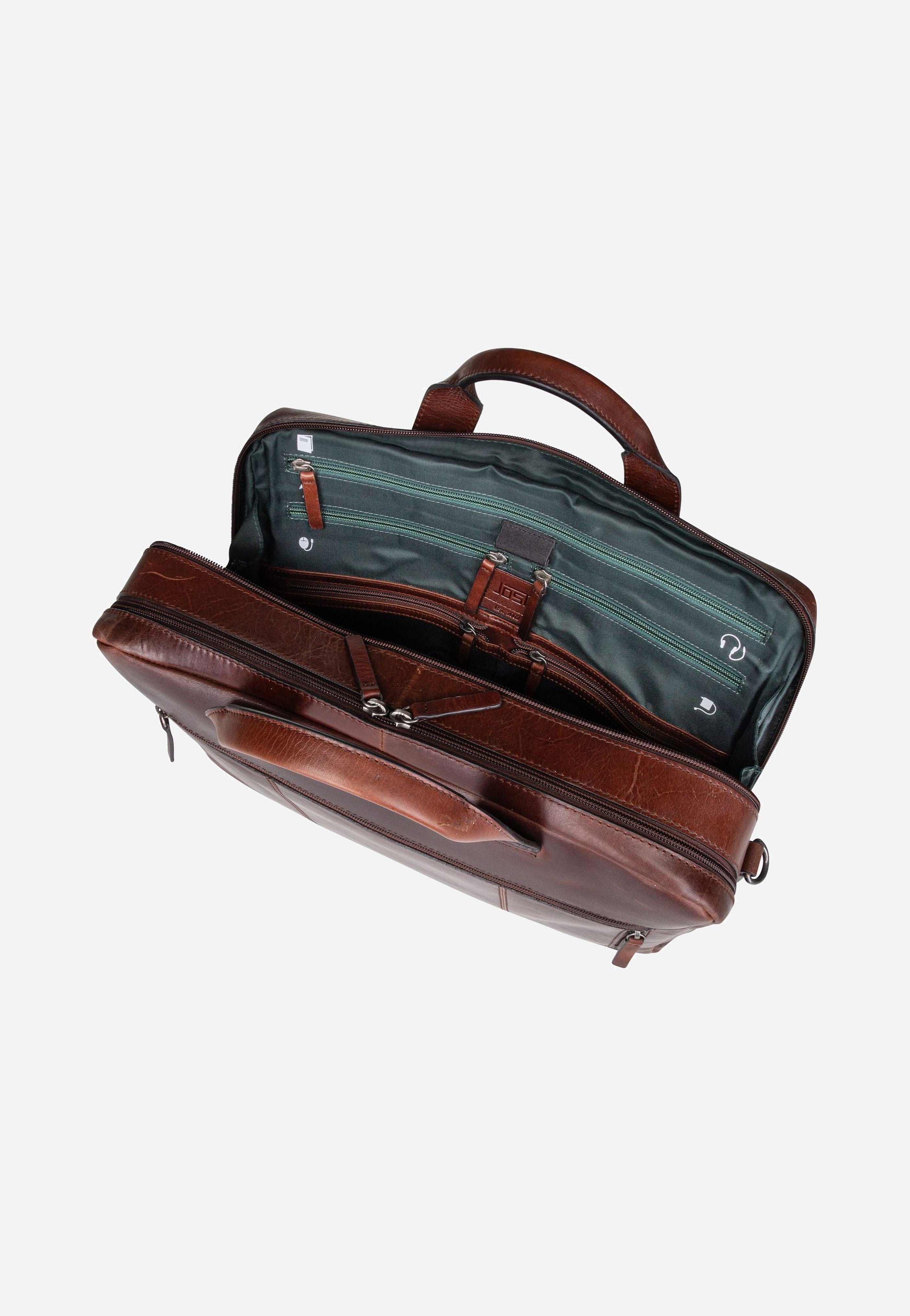 Jost Lund Business M 6744 Braun Aktentasche