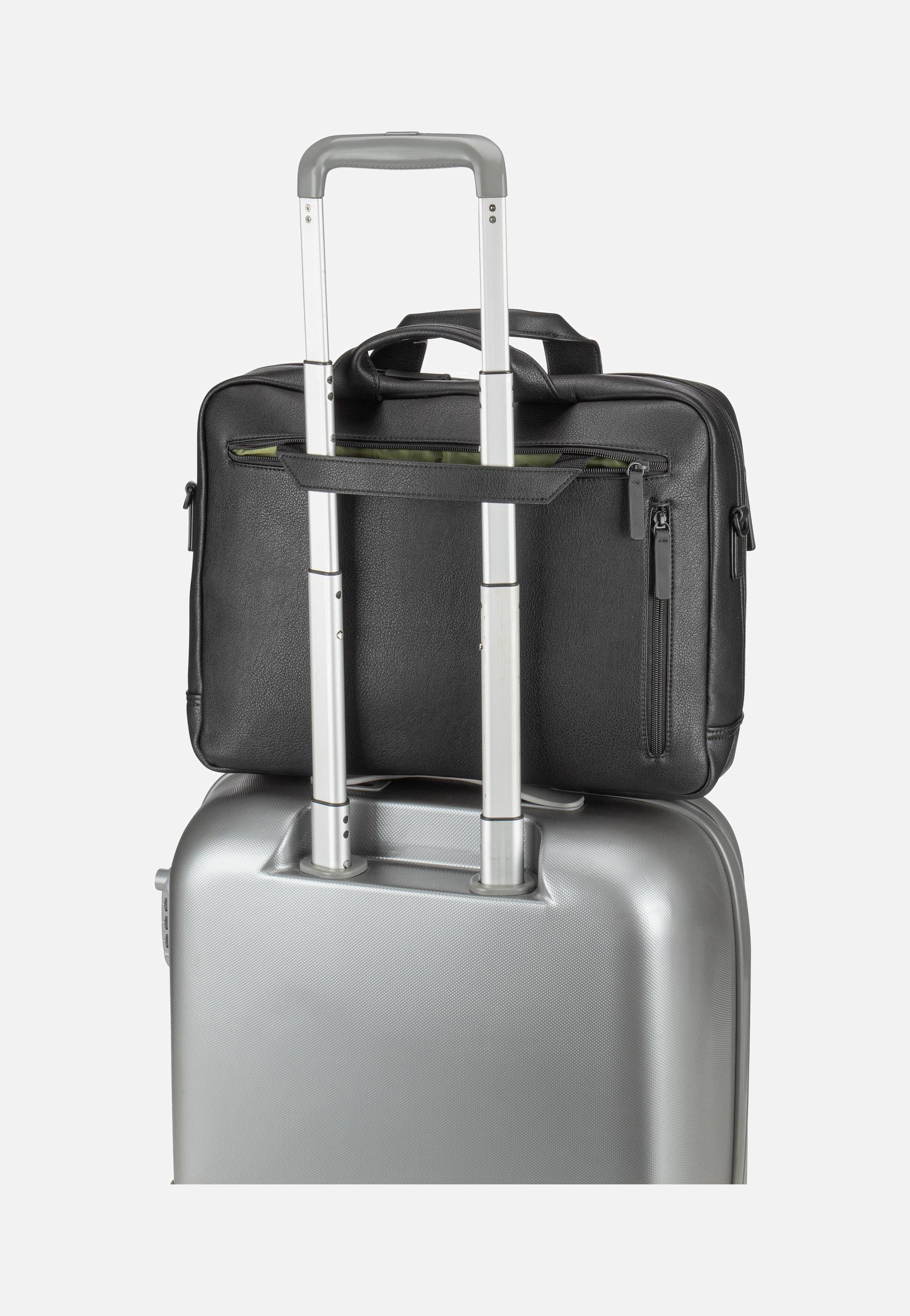 Jost Riga Business Bag 1 Comp Black Aktentasche
