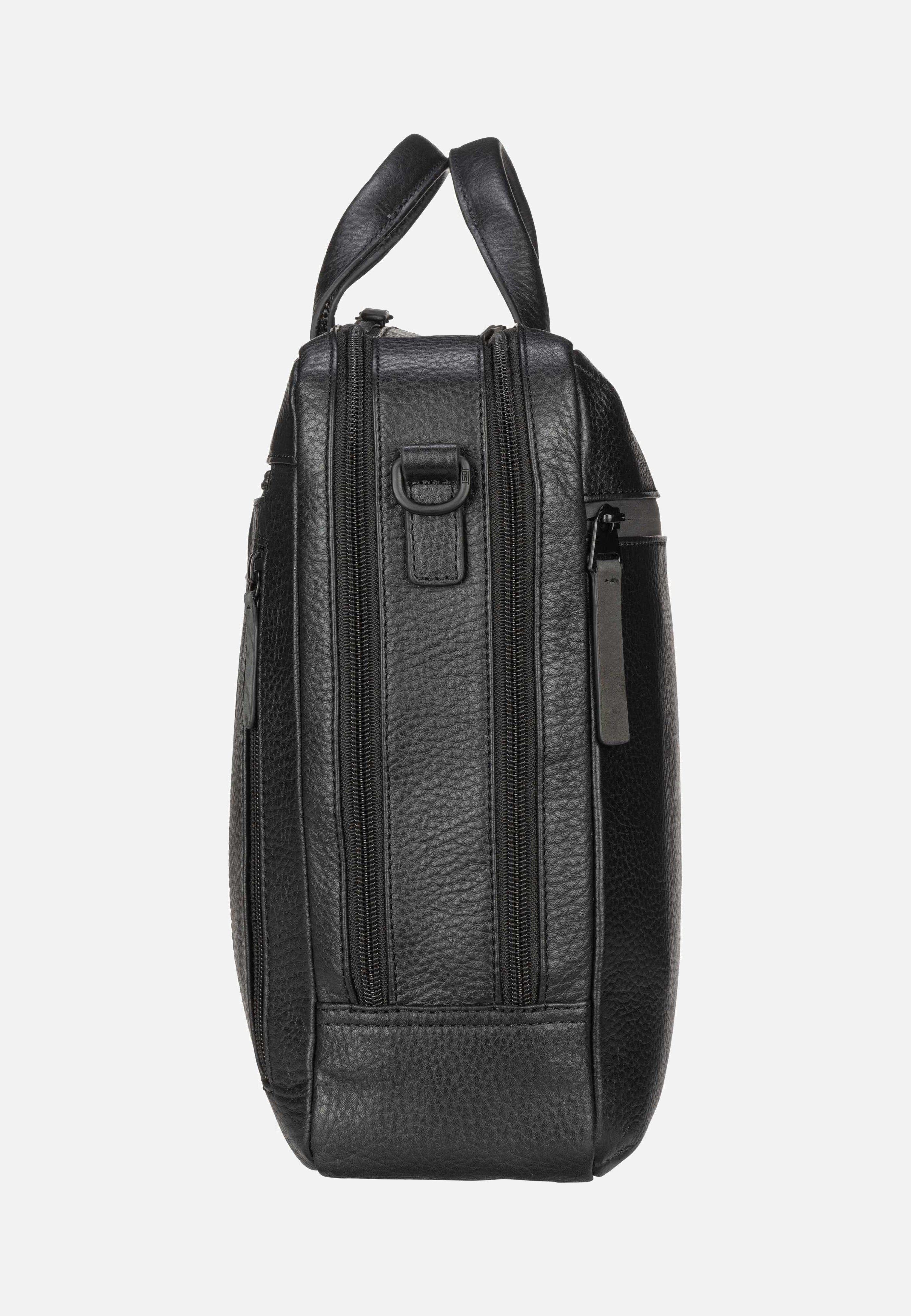 Jost Stockholm Business Bag L 2 Comp Black Aktentasche