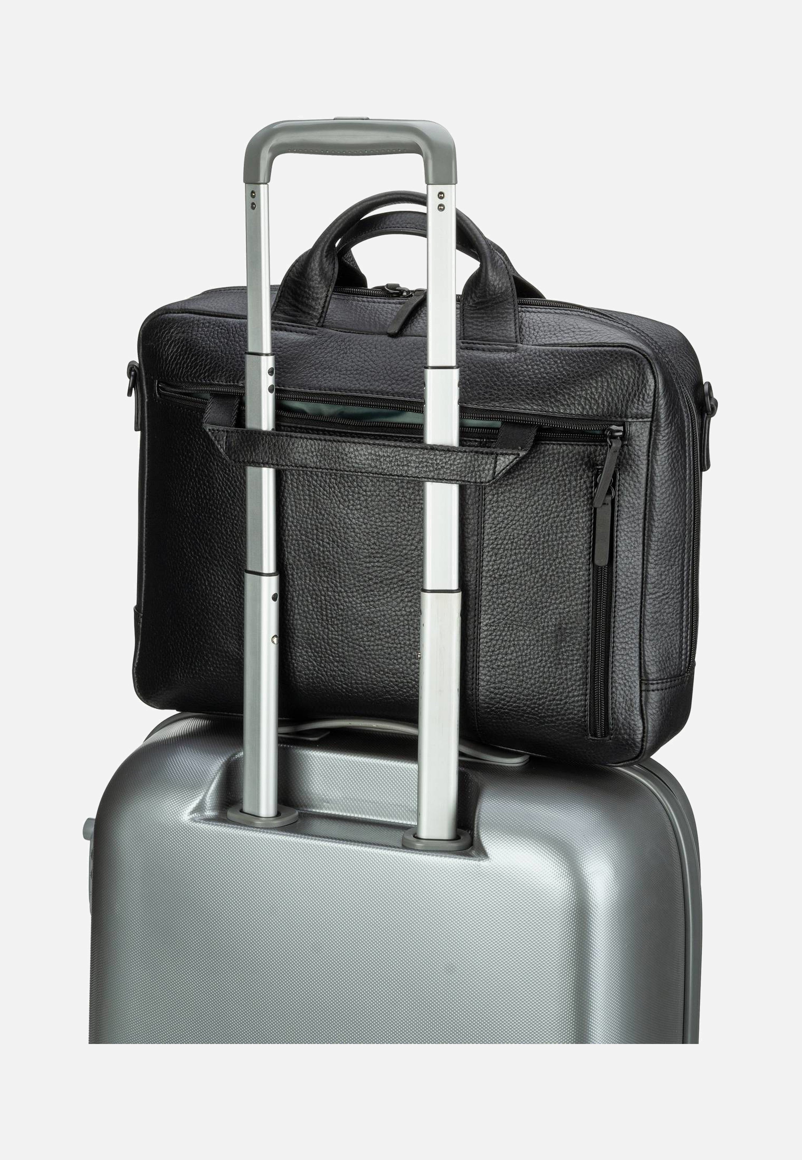 Jost Stockholm Business Bag M 1 Comp Black Aktentasche