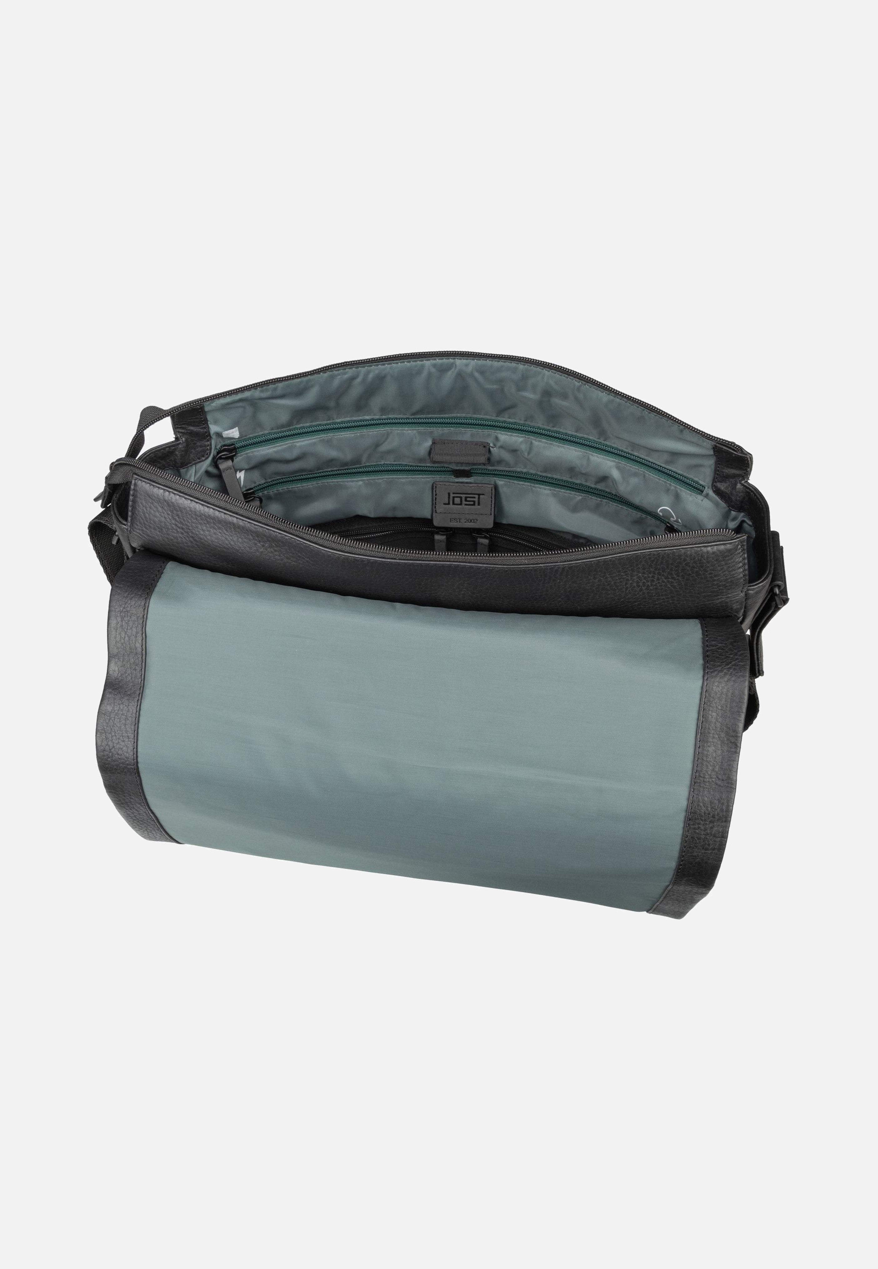 Jost Stockholm Flap L Black Messenger Bag