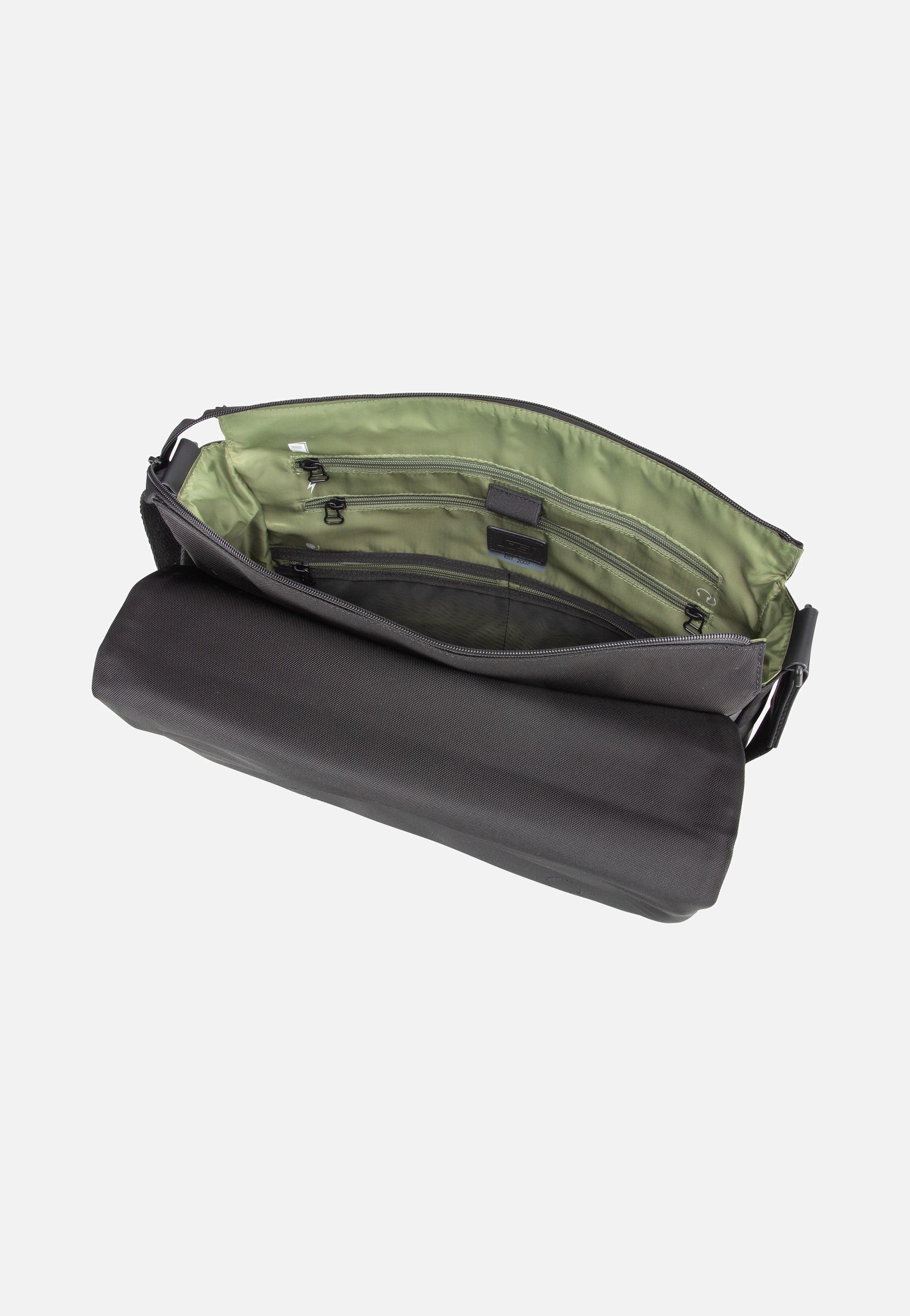 Jost Tallinn Flap L Black Messenger Bag
