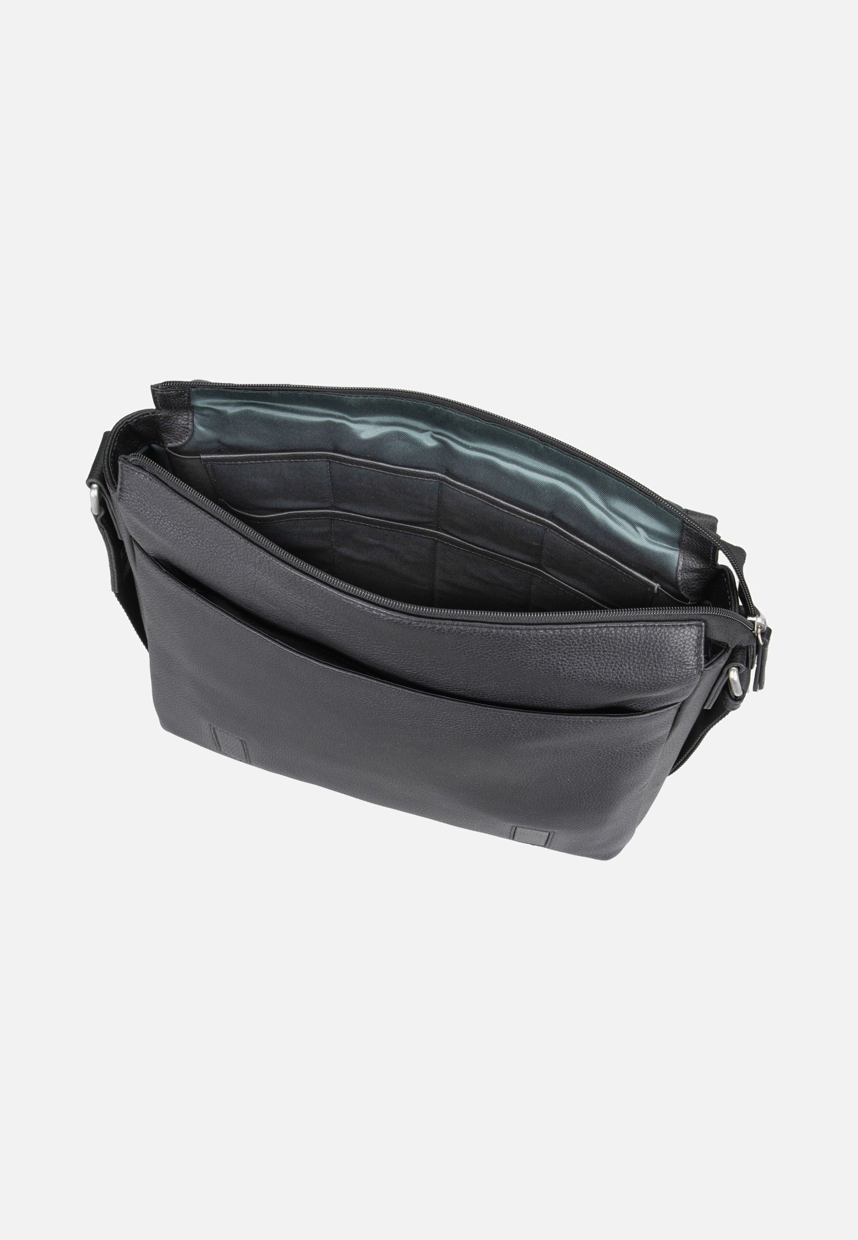 Jost Frankfurt Shoulder Bag M Black Messenger Bag