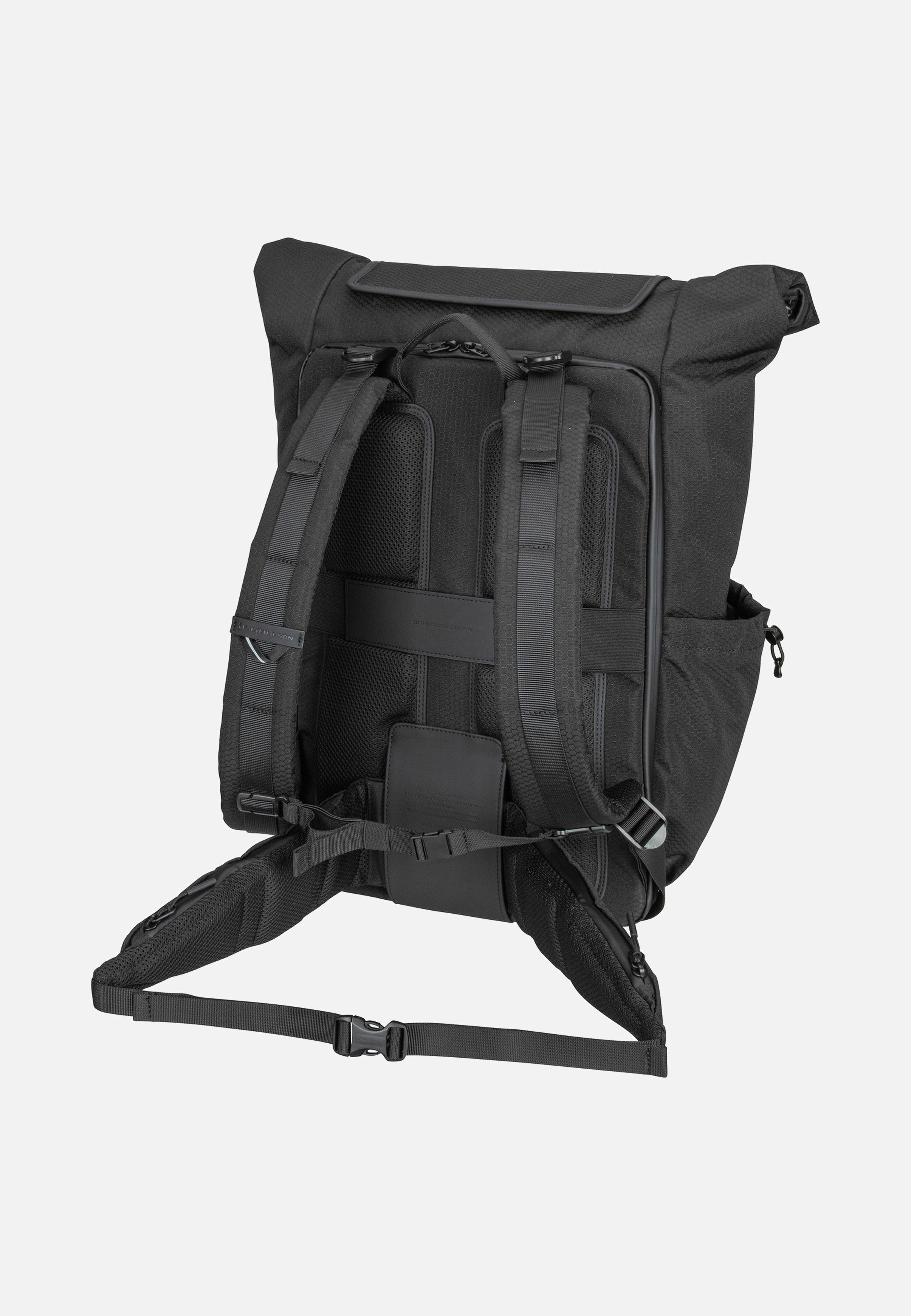 Kapten & Son Banff All Black Rolltop Rucksack