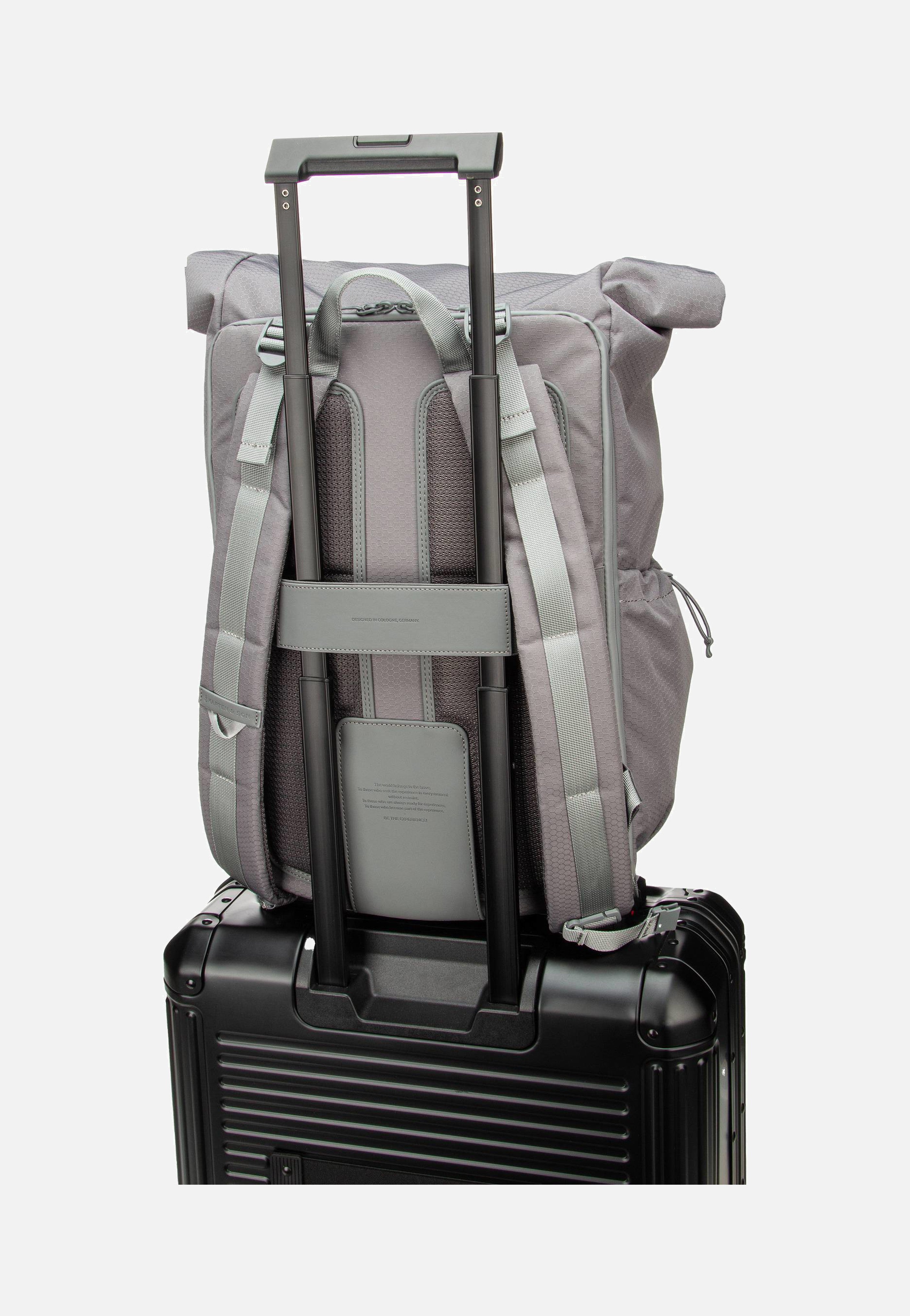 Kapten & Son Banff Stone Grey Rolltop Rucksack