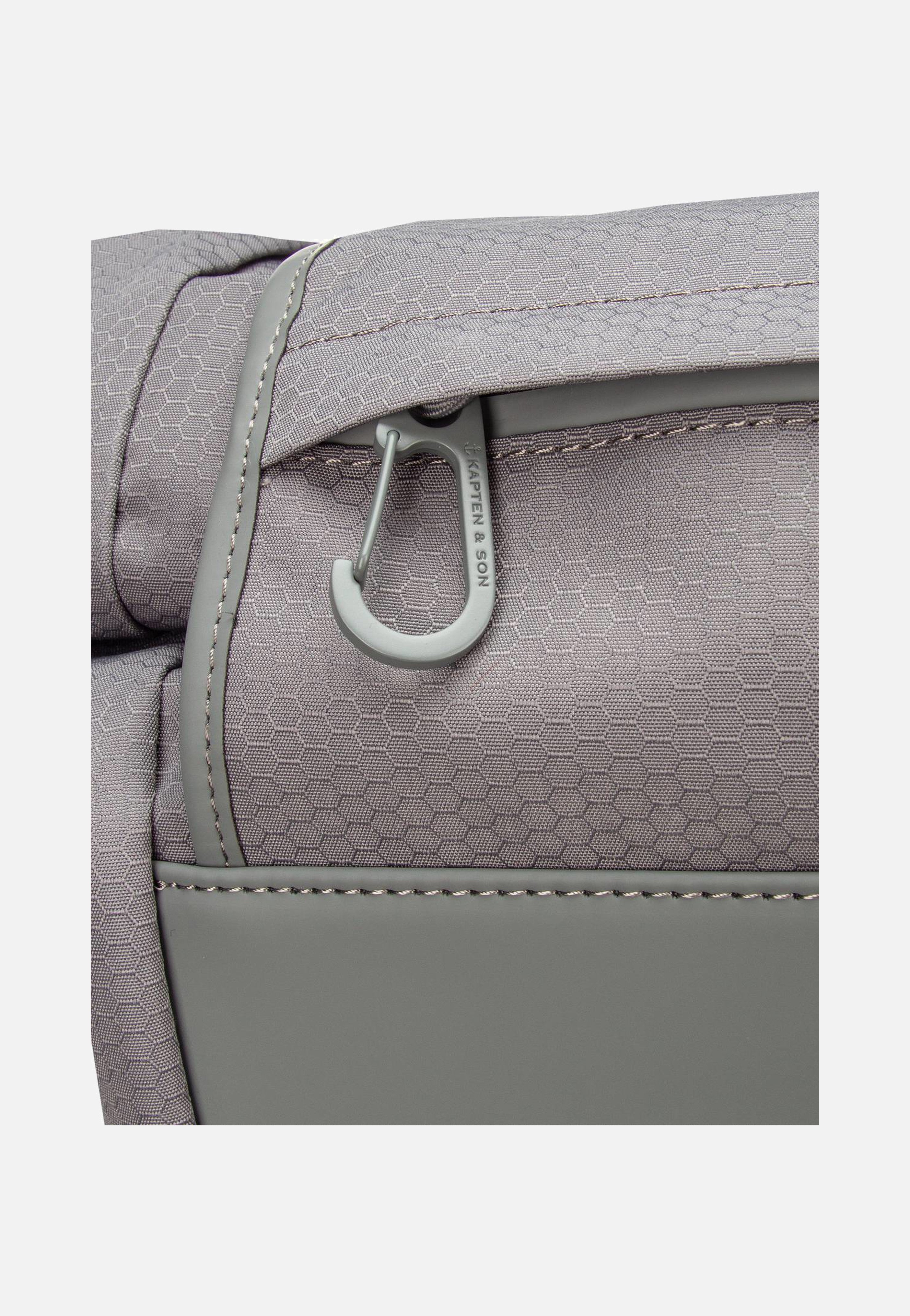 Kapten & Son Banff Stone Grey Rolltop Rucksack