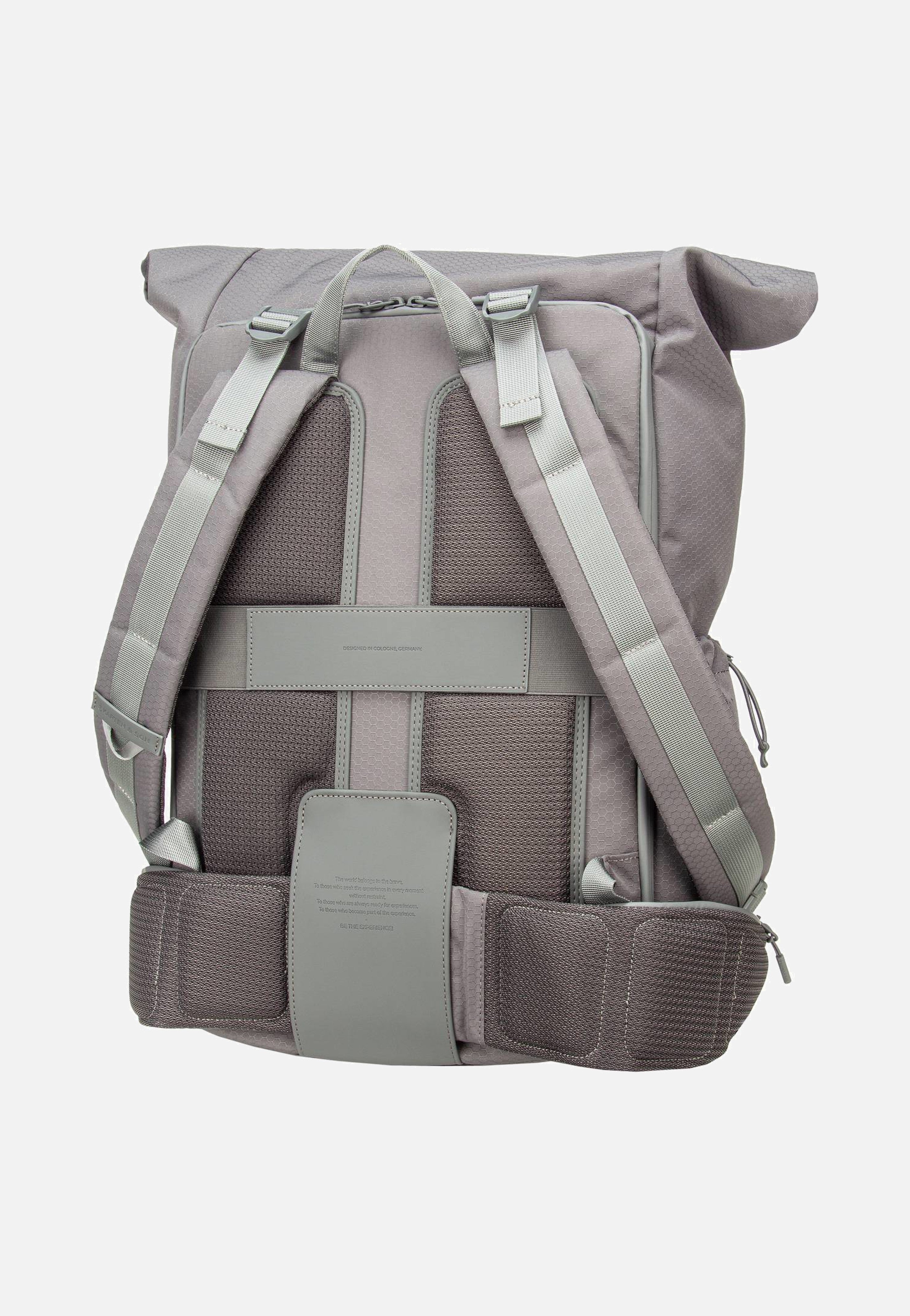 Kapten & Son Banff Stone Grey Rolltop Rucksack