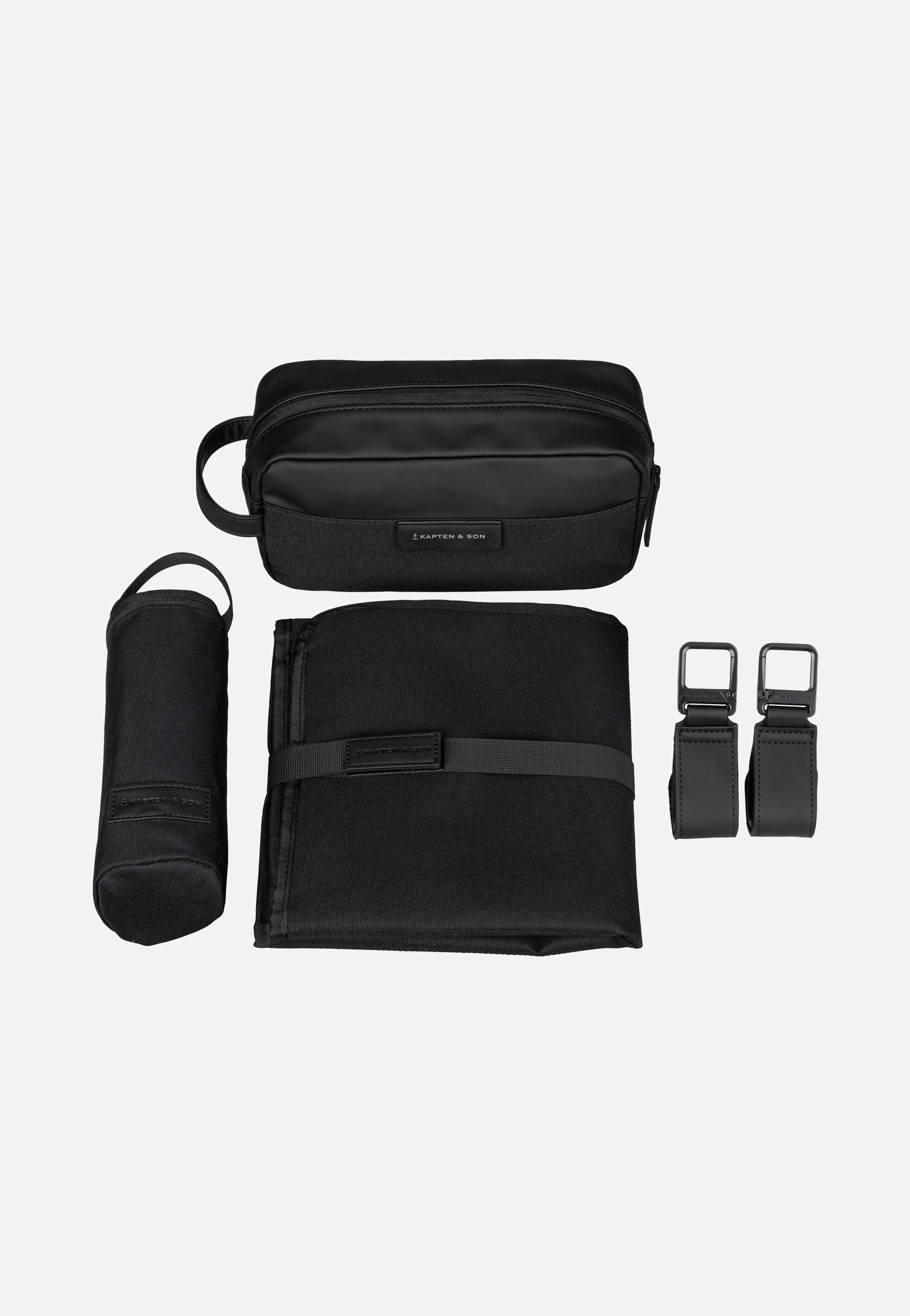 Kapten & Son Bergen Pro Diaper BP All Black Rucksack