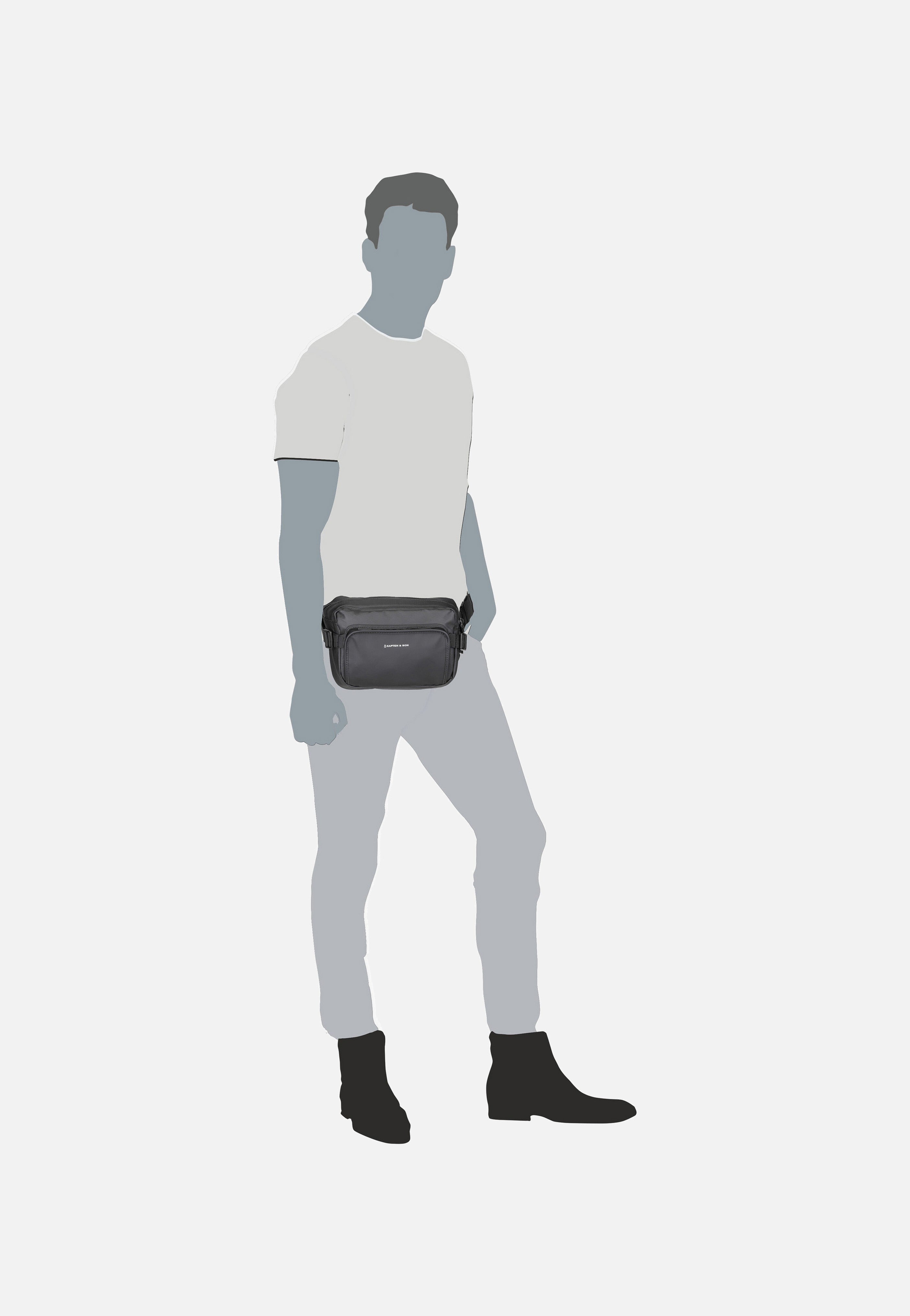 Kapten & Son Lisbon CB All Black Bauchtasche