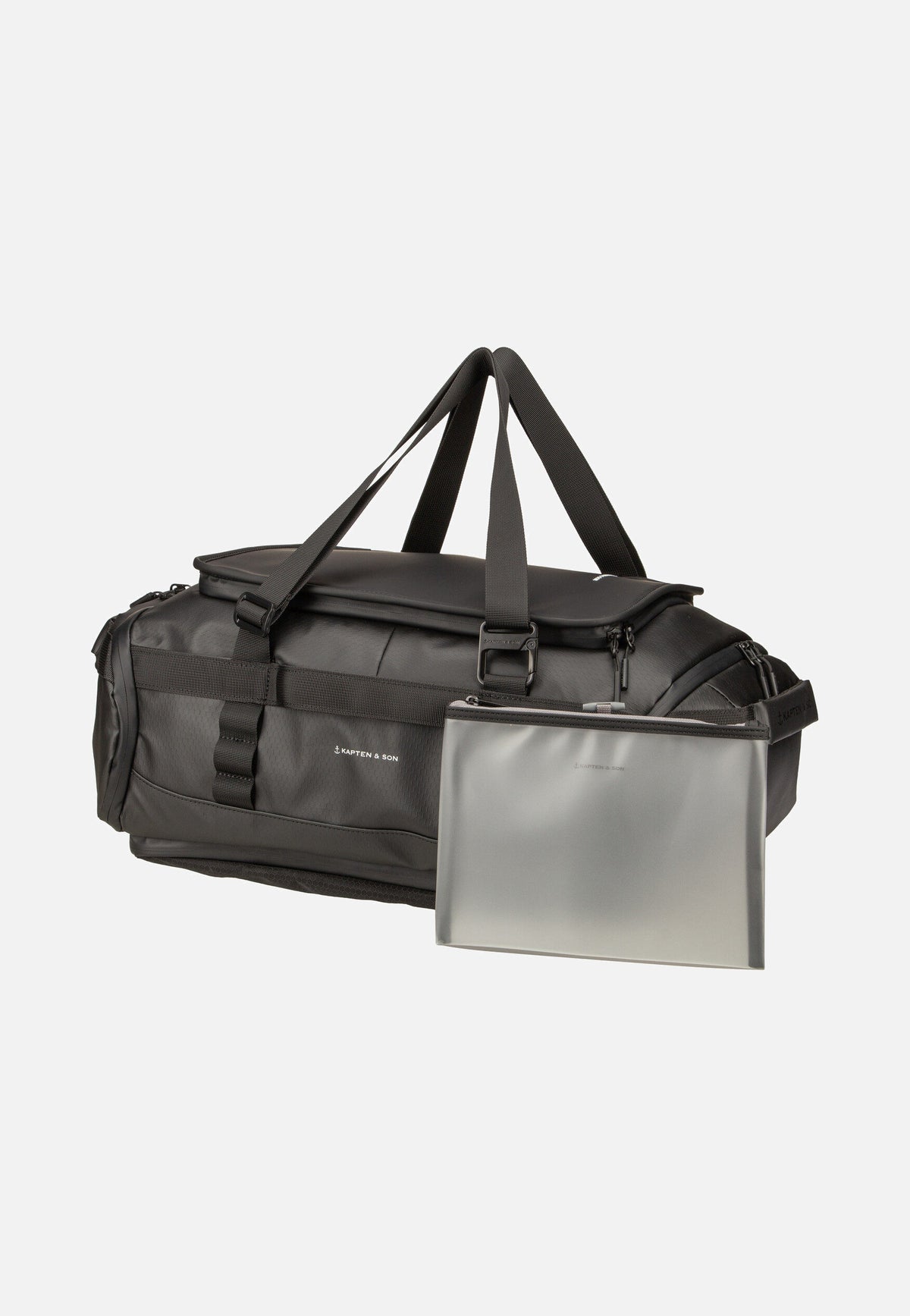 Kapten & Son Lisbon Duffle Backpack S All Black Rucksack