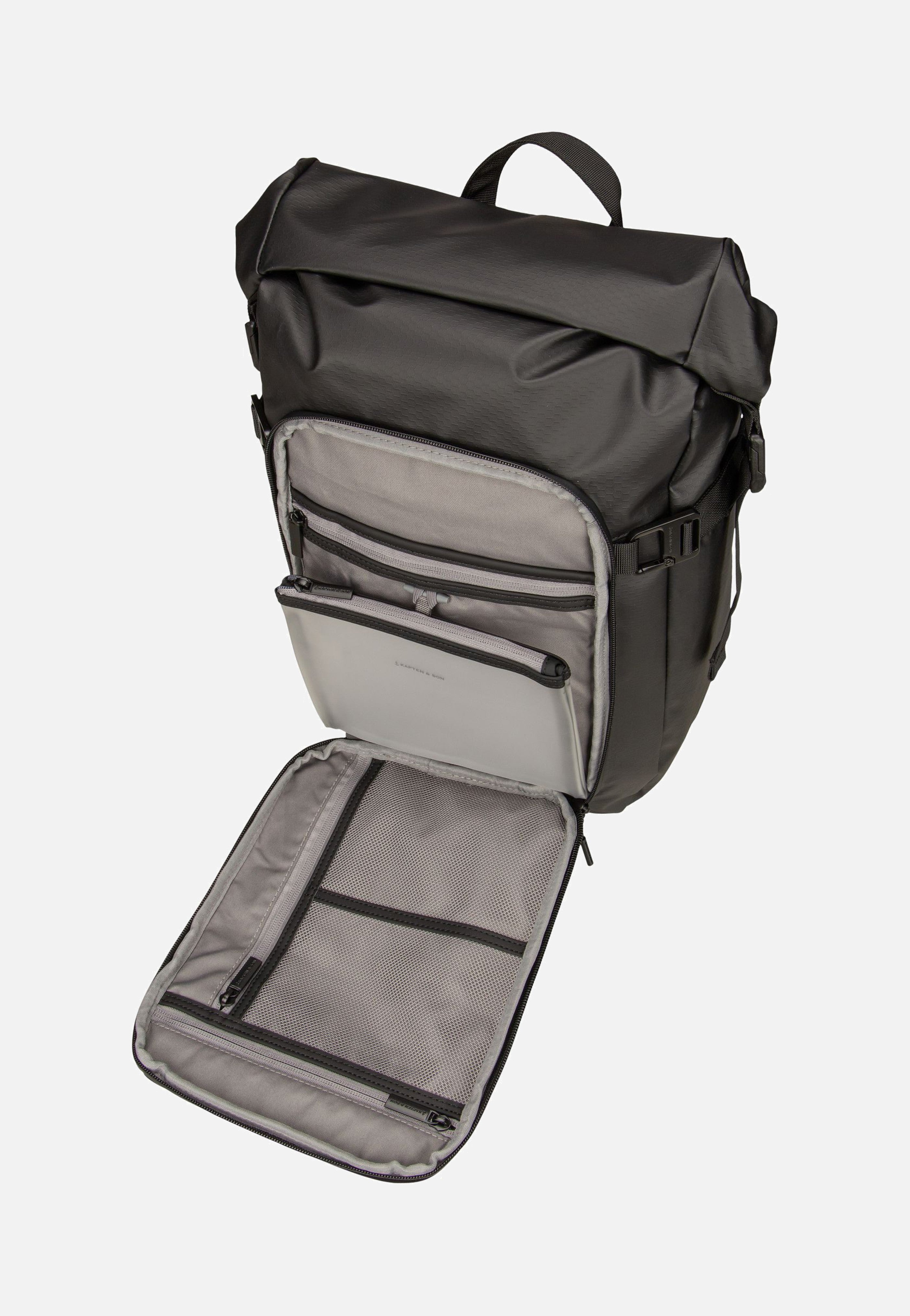 Kapten & Son Lisbon Small All Black Rucksack