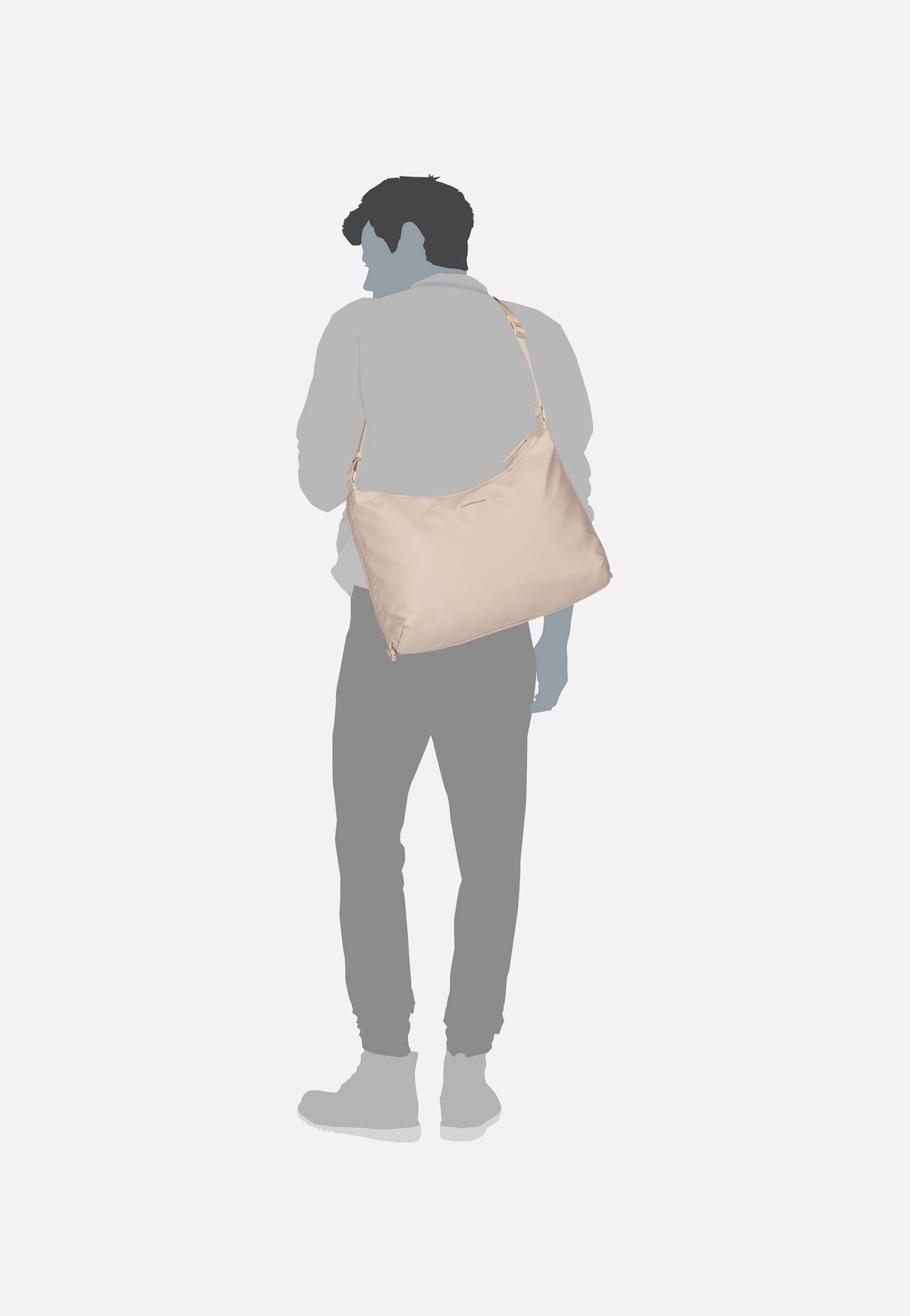 Kapten & Son Skara Large Sandstone Beuteltasche