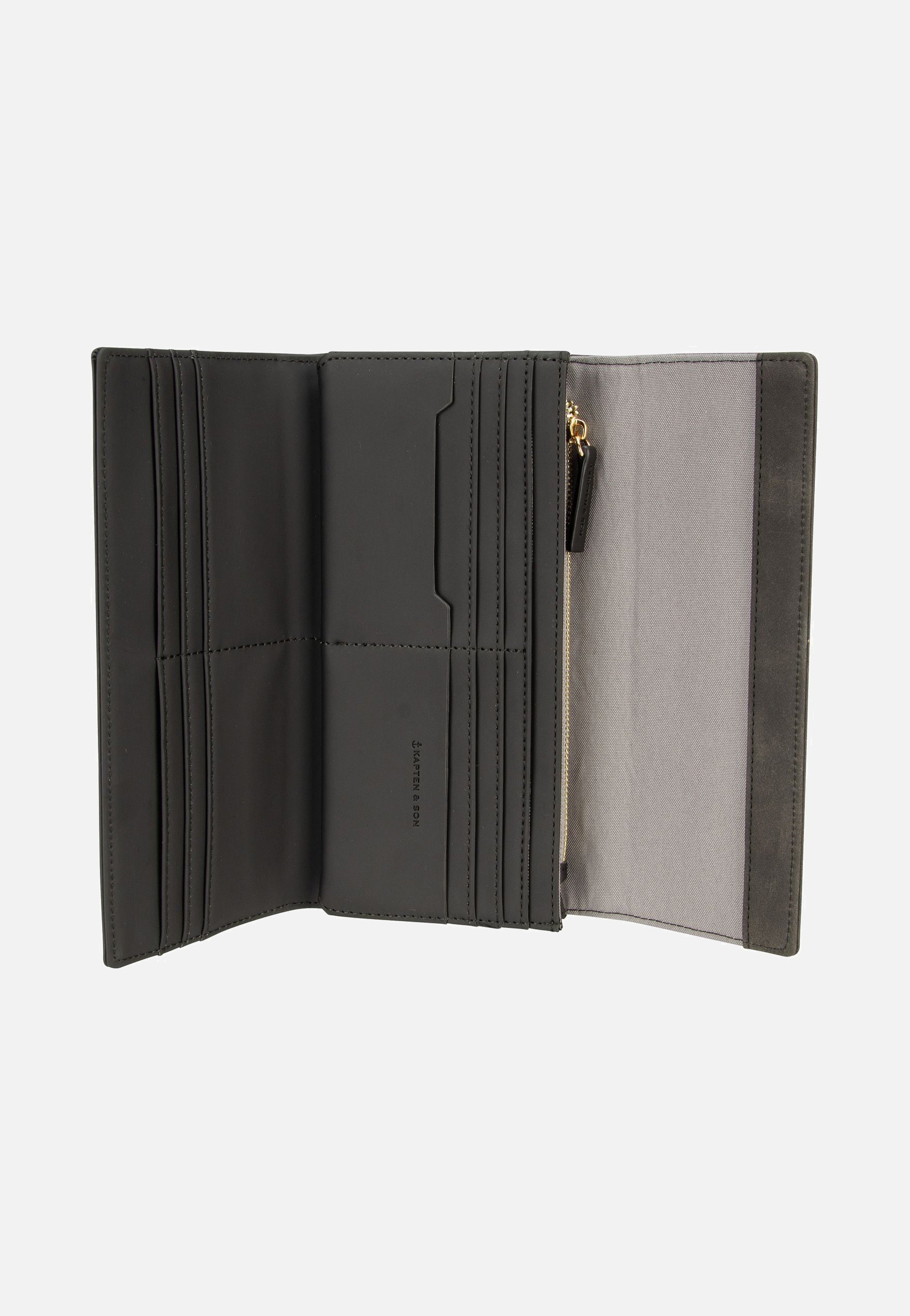 Kapten & Son Triomphe All Black Portemonnaie
