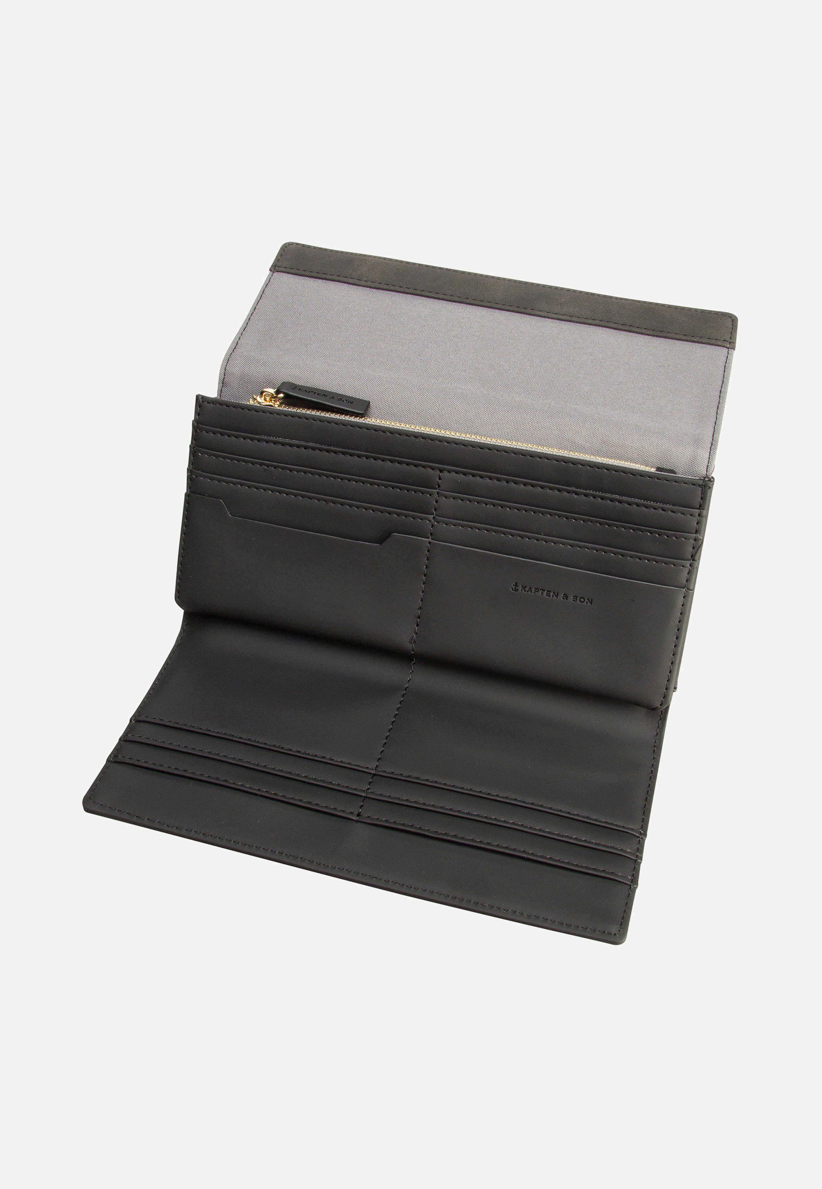 Kapten & Son Triomphe All Black Portemonnaie