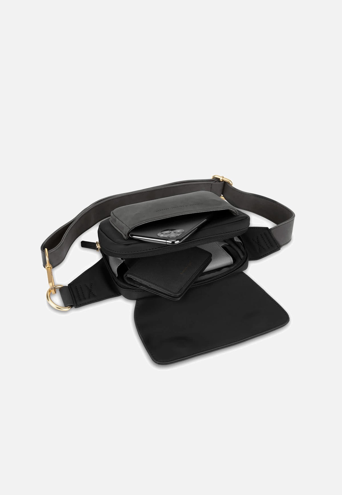 Kapten & Son Visby All Black Bauchtasche