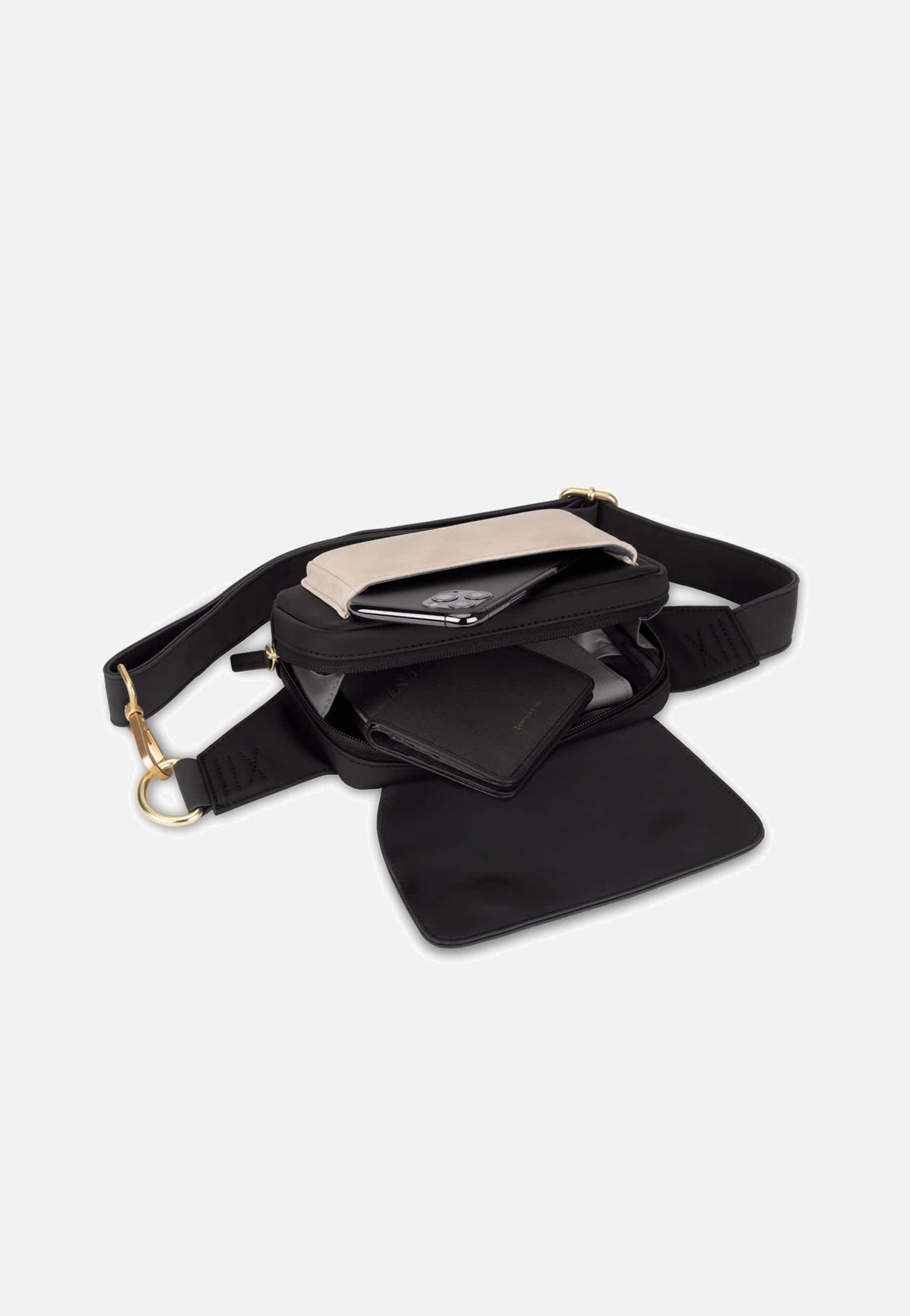 Kapten & Son Visby Cream Black Bauchtasche