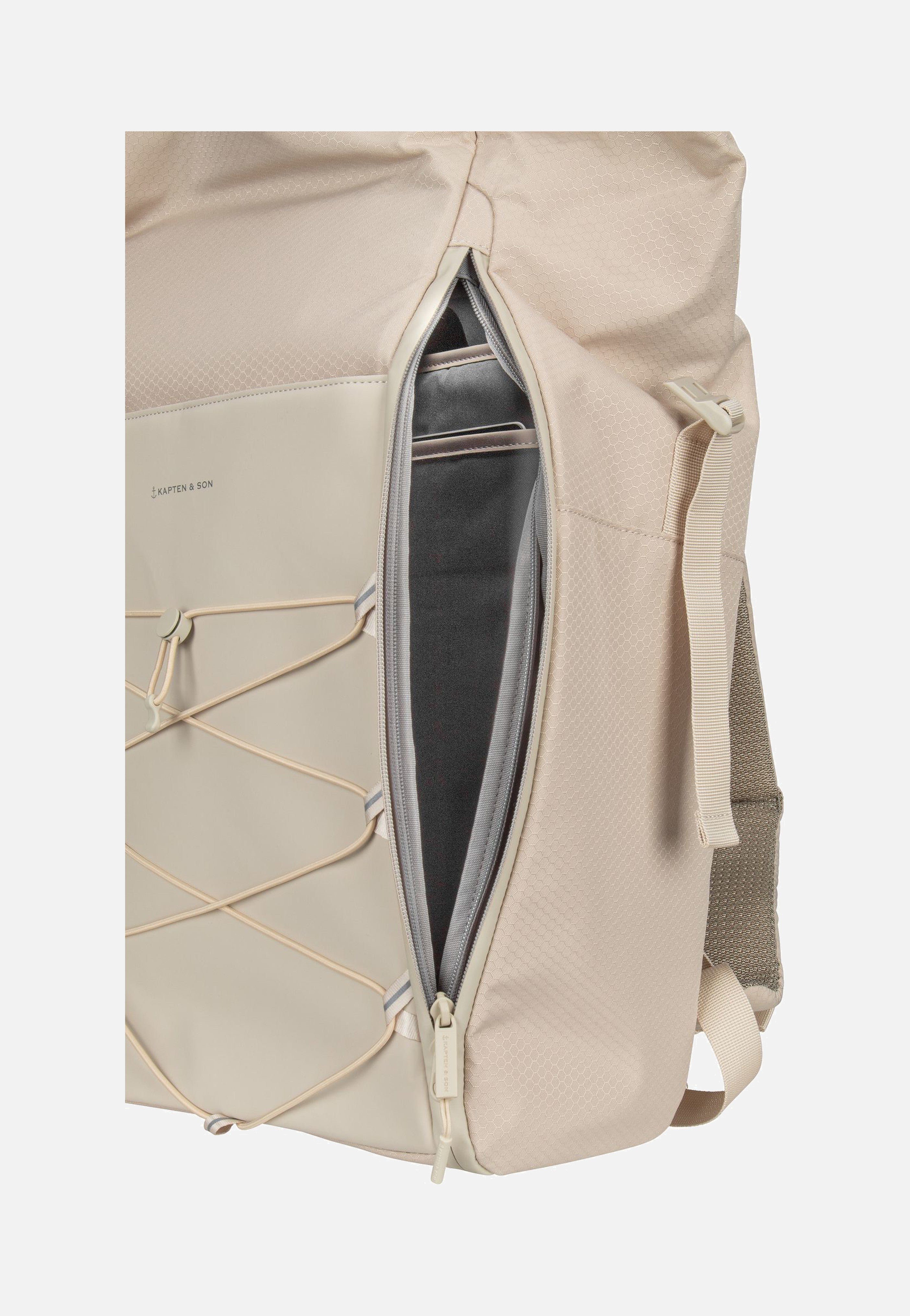 Kapten & Son Yoho Sandstone Rolltop Rucksack