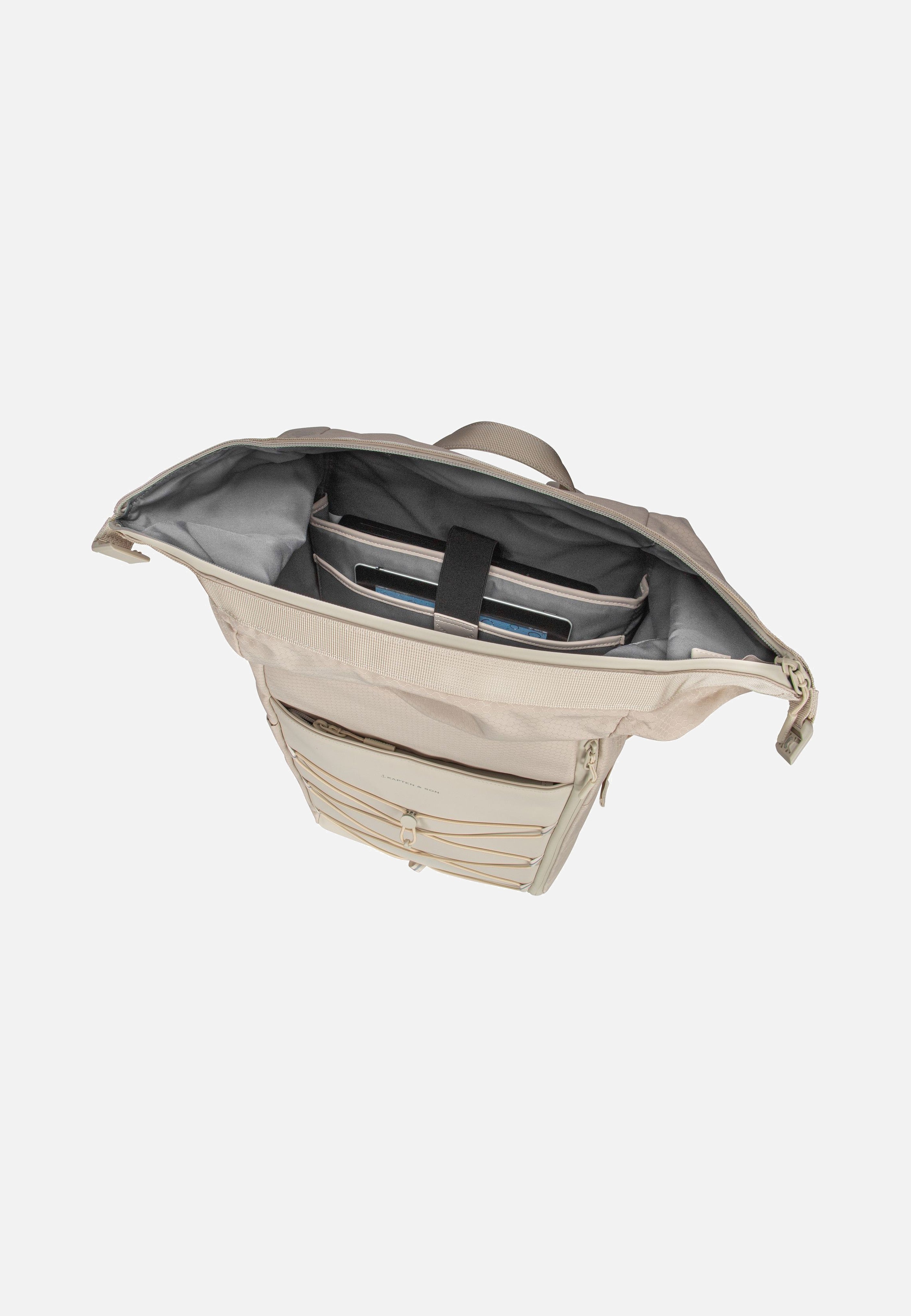 Kapten & Son Yoho Sandstone Rolltop Rucksack