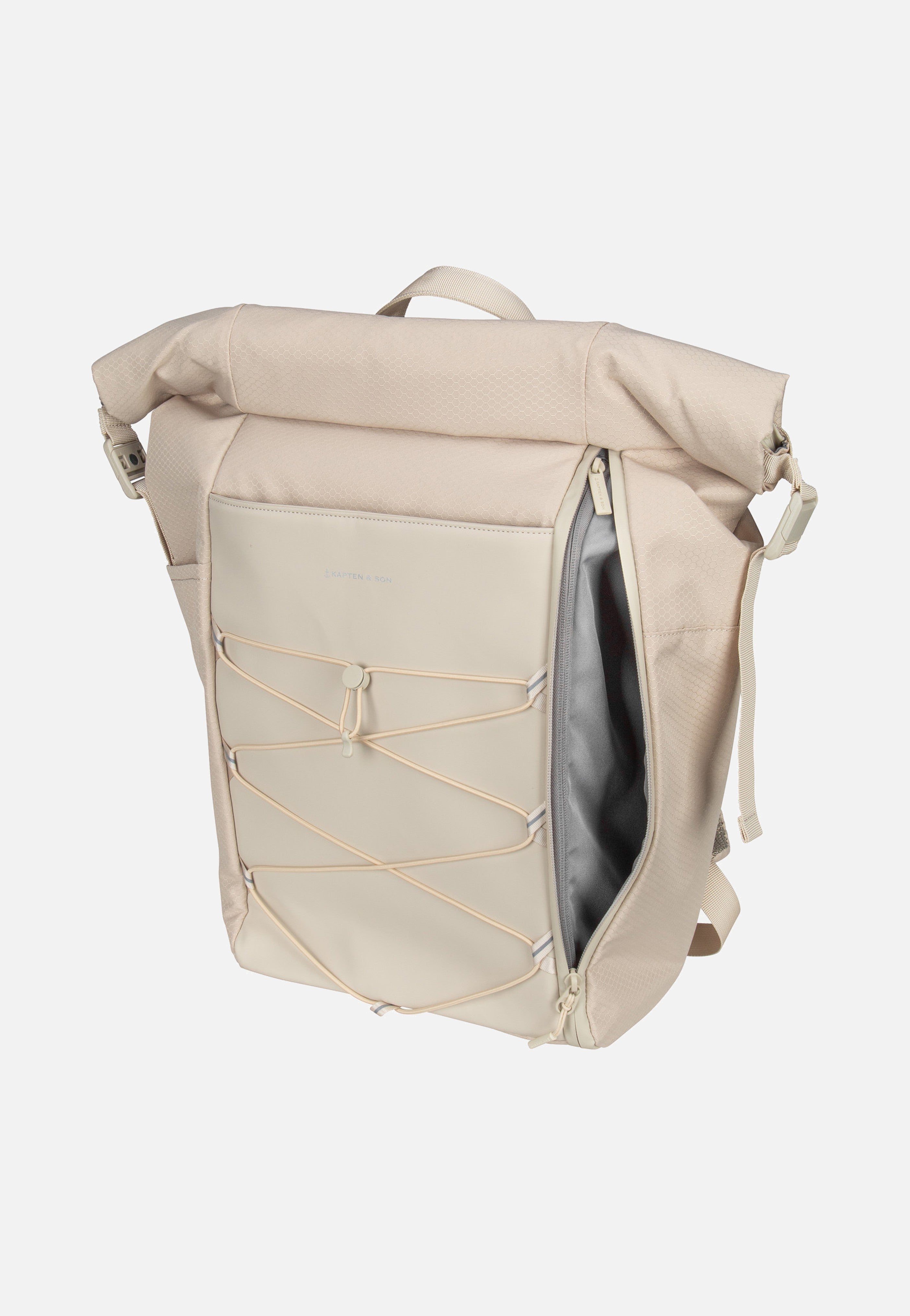 Kapten & Son Yoho Sandstone Rolltop Rucksack