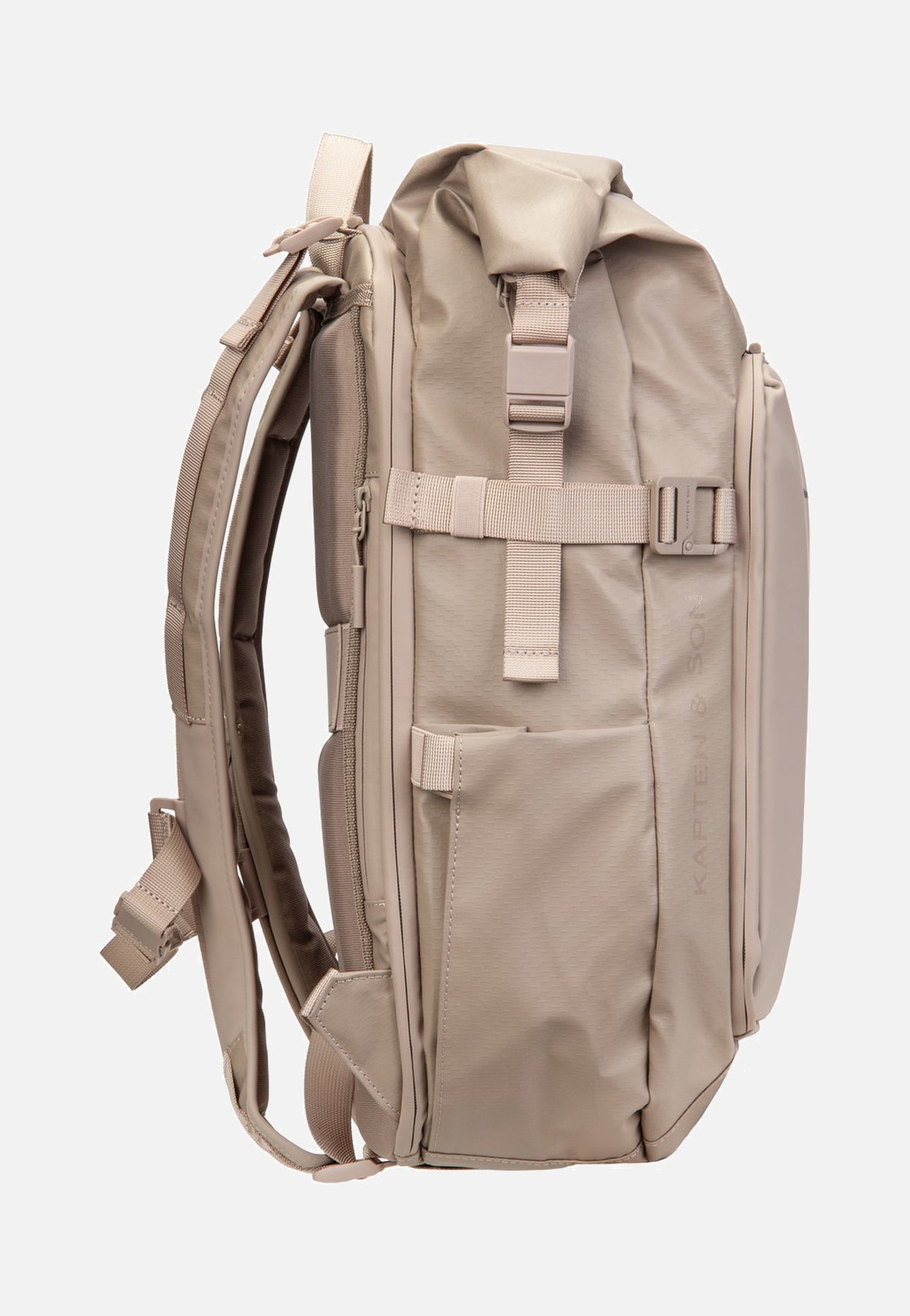 Kapten & Son Lisbon Pro Muted Rose Rolltop Rucksack