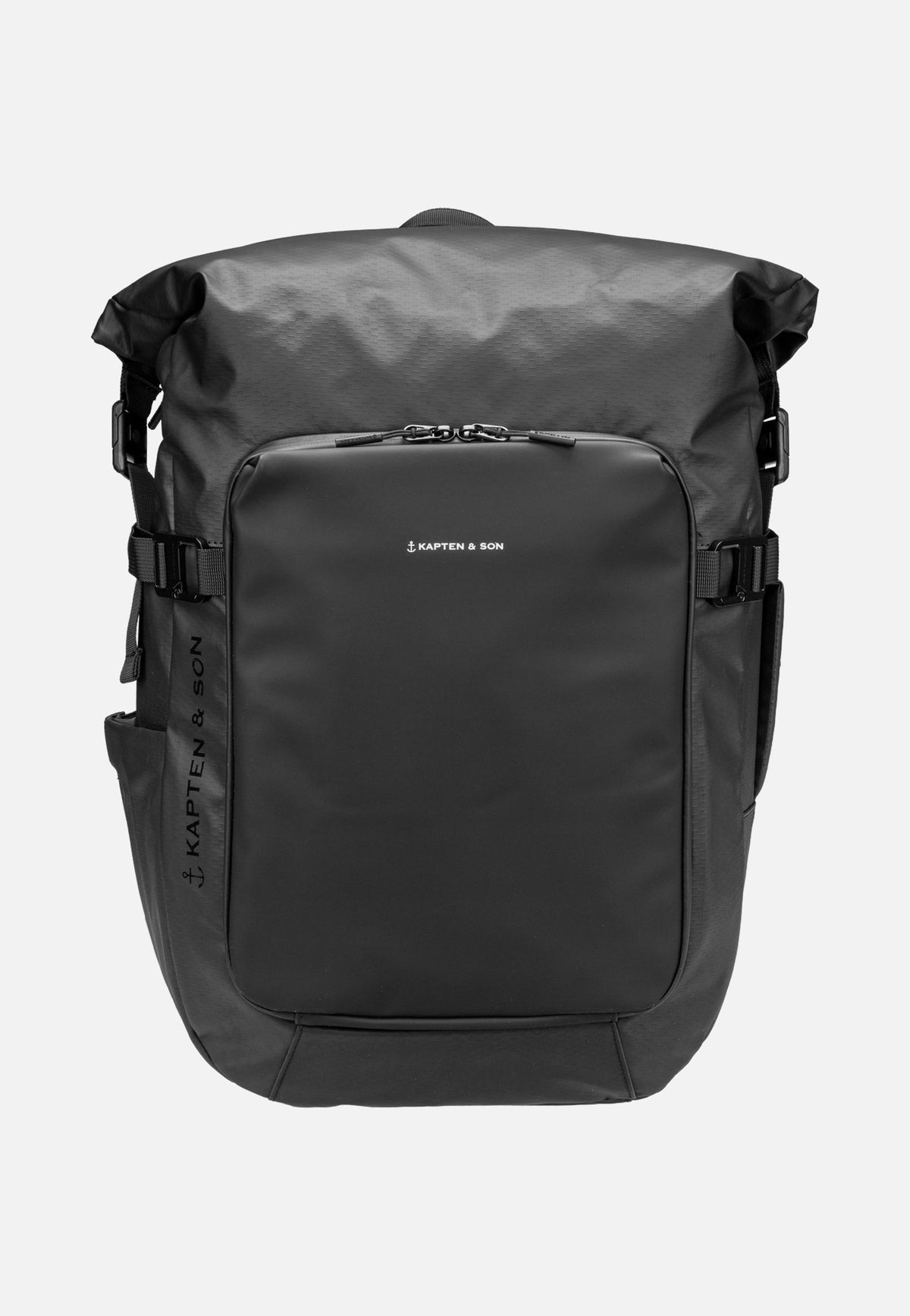 Kapten & Son Lisbon Pro Rolltop S All Black Rucksack