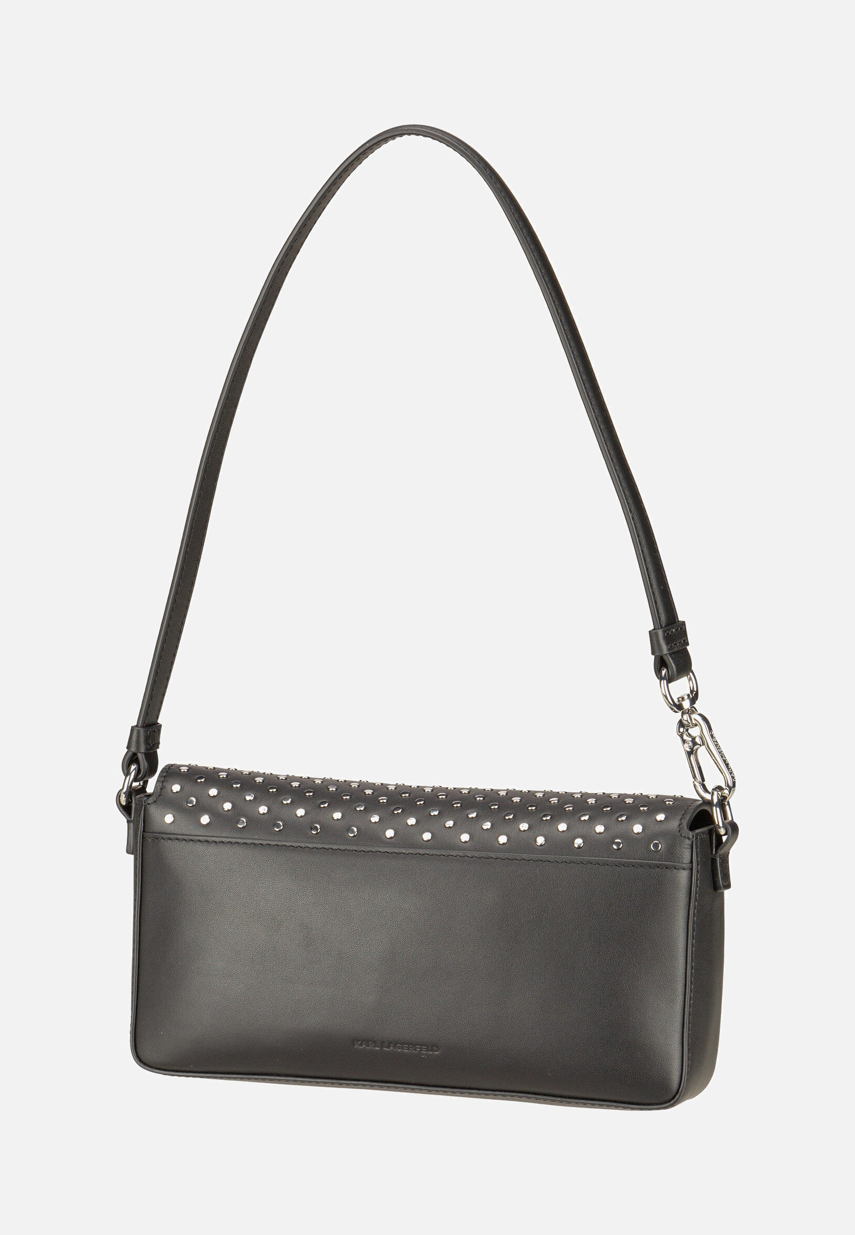 Karl Lagerfeld Ikon/K Soft Shoulderbag Studs Black Embellishment Evening Bag