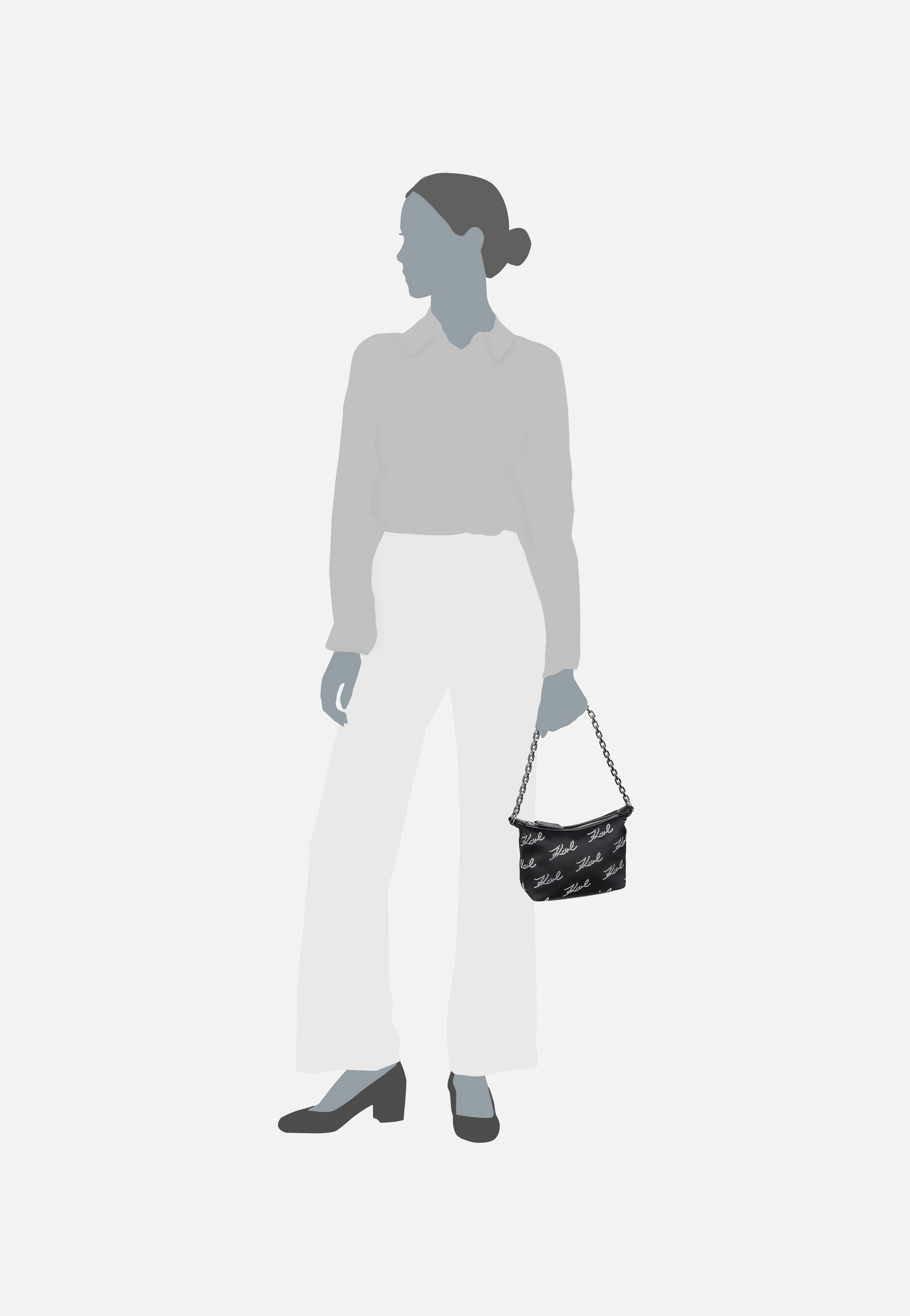 Karl Lagerfeld K/Evening Mini SHB Signatures Black Evening Bag