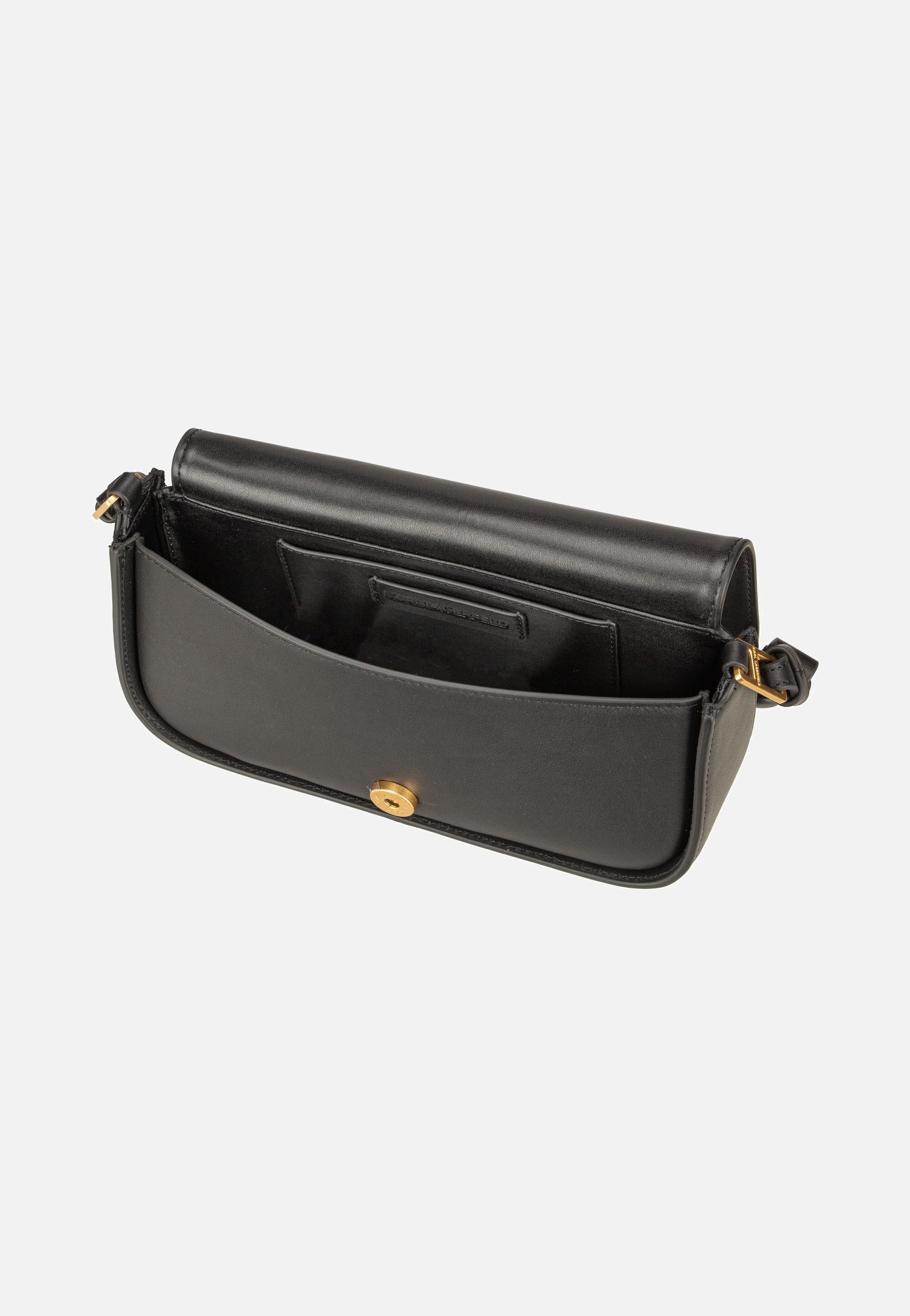 Karl Lagerfeld K/Signature Crossbody Black-Vibration Gold Evening Bag