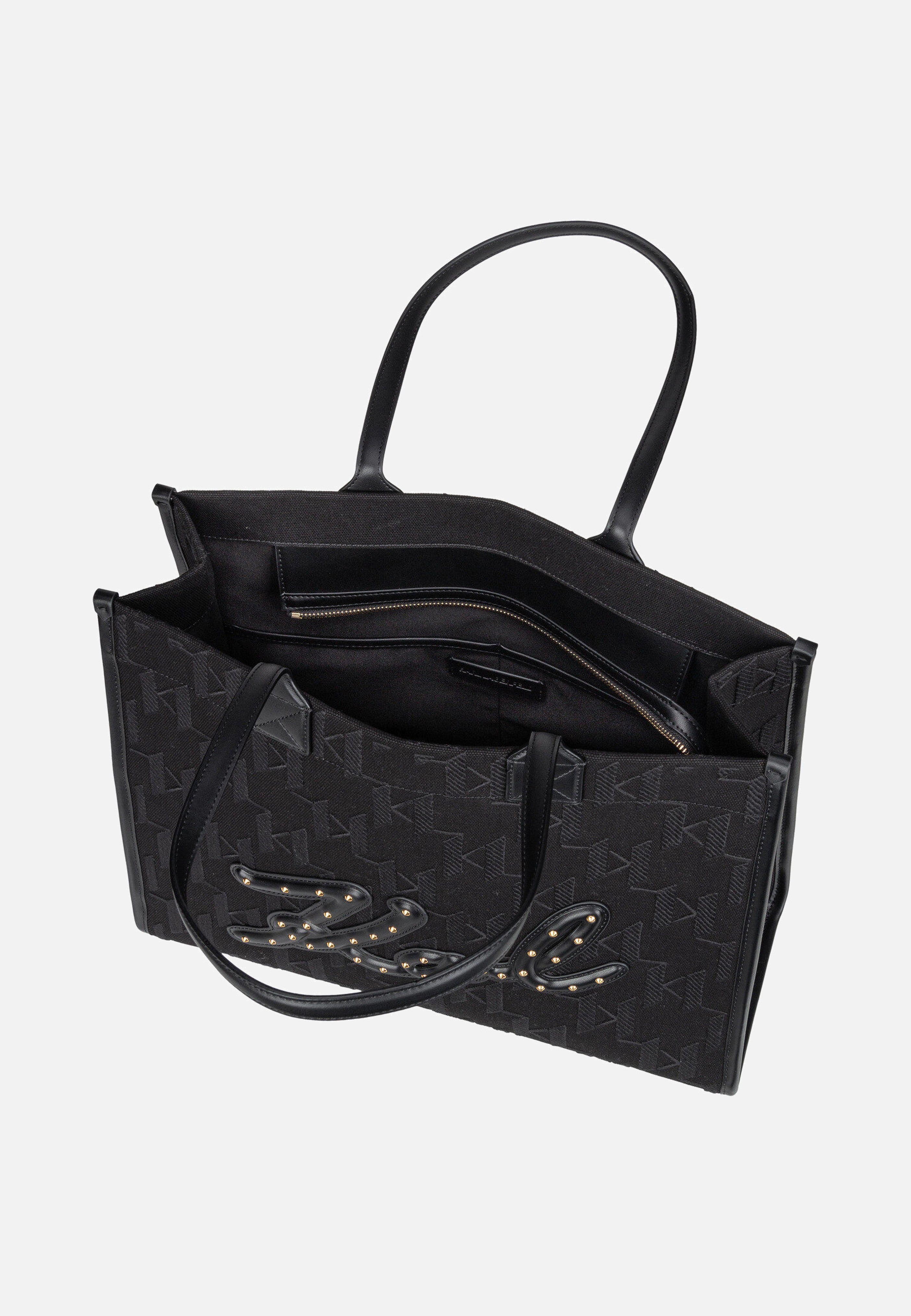 Karl Lagerfeld K/Skuare SP LG Monogram Black Shopper