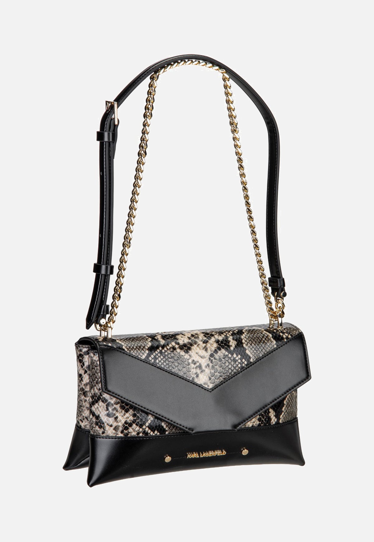 Karl Lagerfeld K/Koncept Crossbody Python Natural Snake AOP  Crossbody Bag