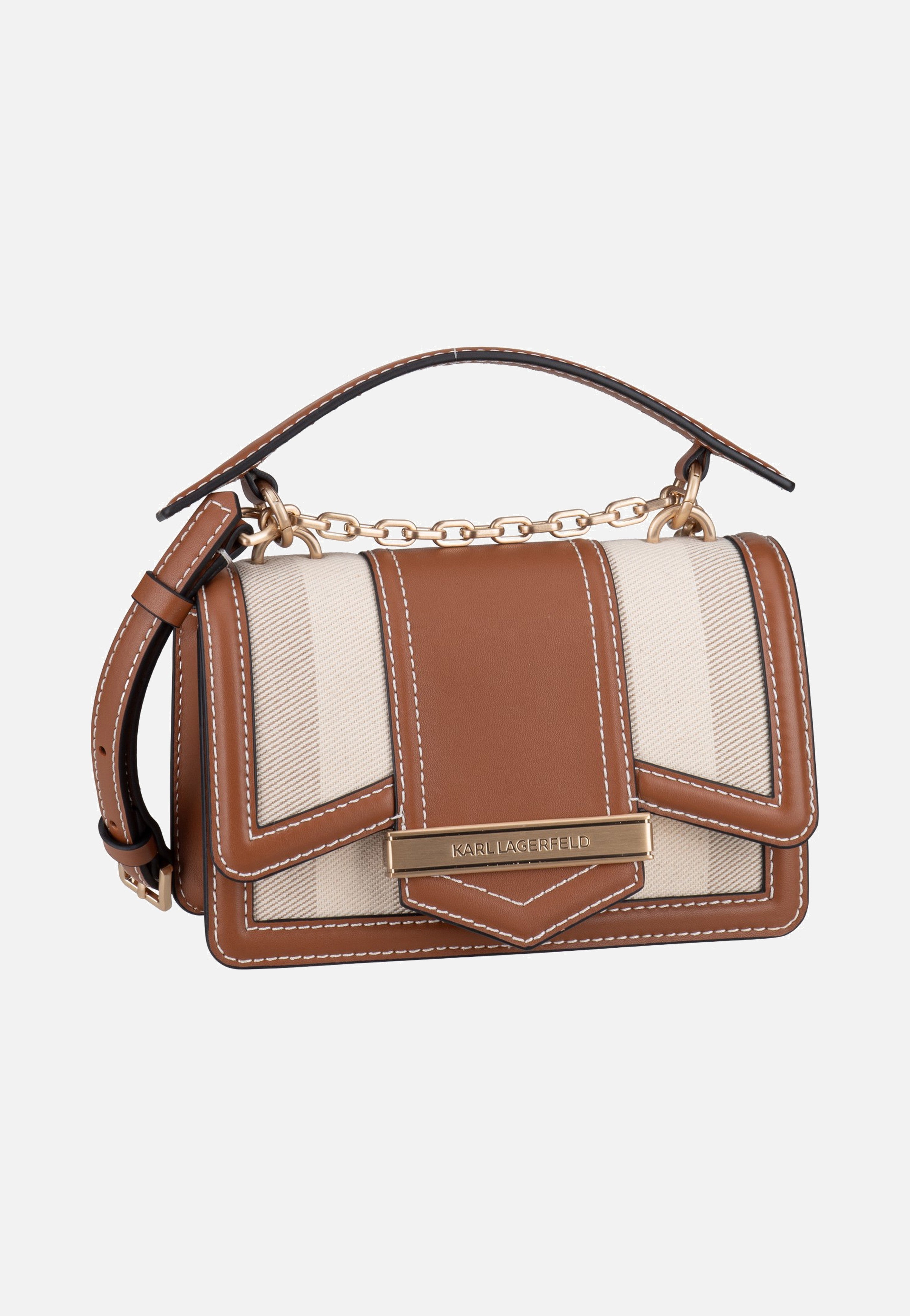 Karl Lagerfeld K/Nova SM CB Herr Natural Canvas Tan Henkeltasche