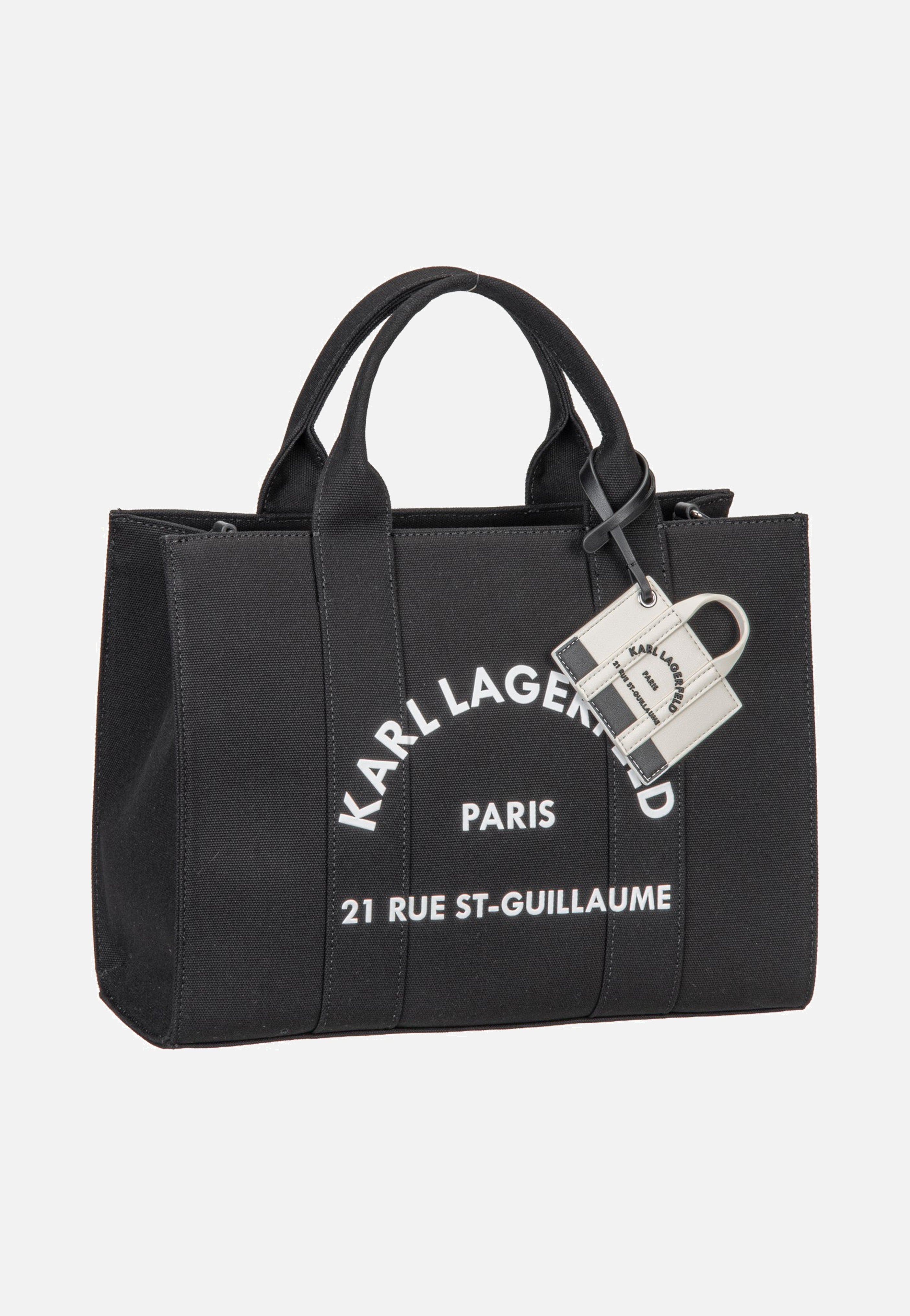 Karl Lagerfeld K/Rsg Square Medium Tote With Charm Black  Tote Bag