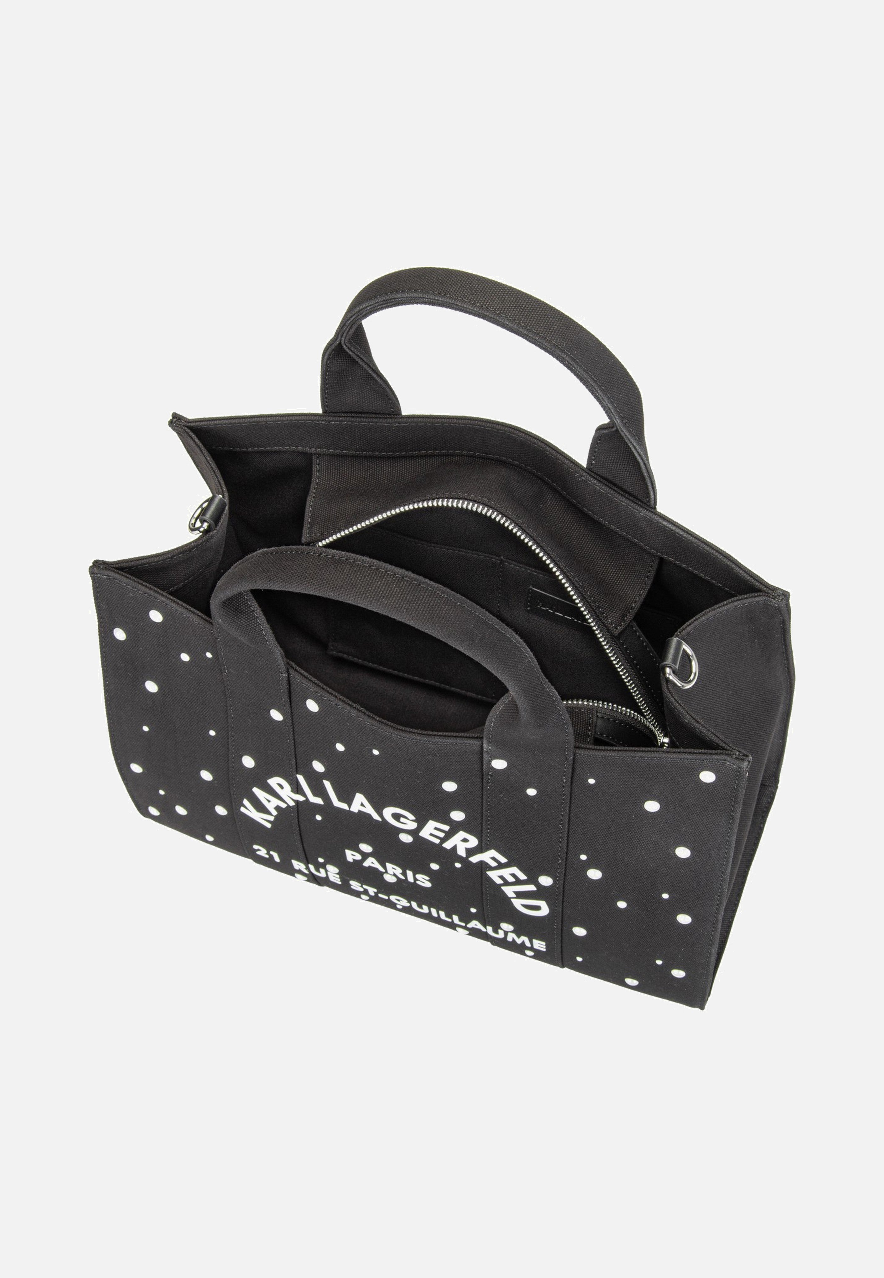 Karl Lagerfeld K/RSG Square Pearls MD Tote Black Tote Bag