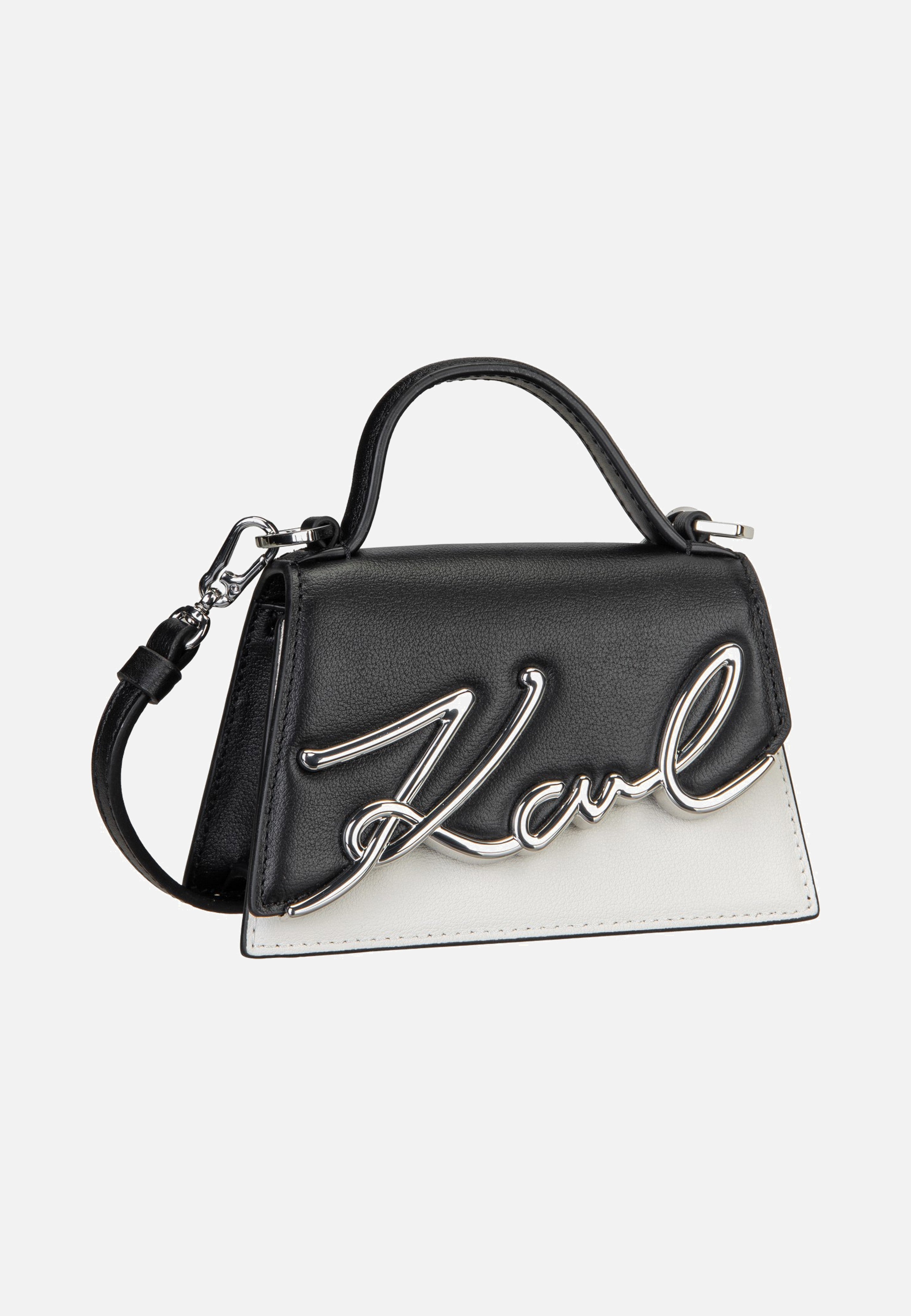 Karl Lagerfeld K/Signature 2.0 Nano Bag B/W Black/White  Henkeltasche
