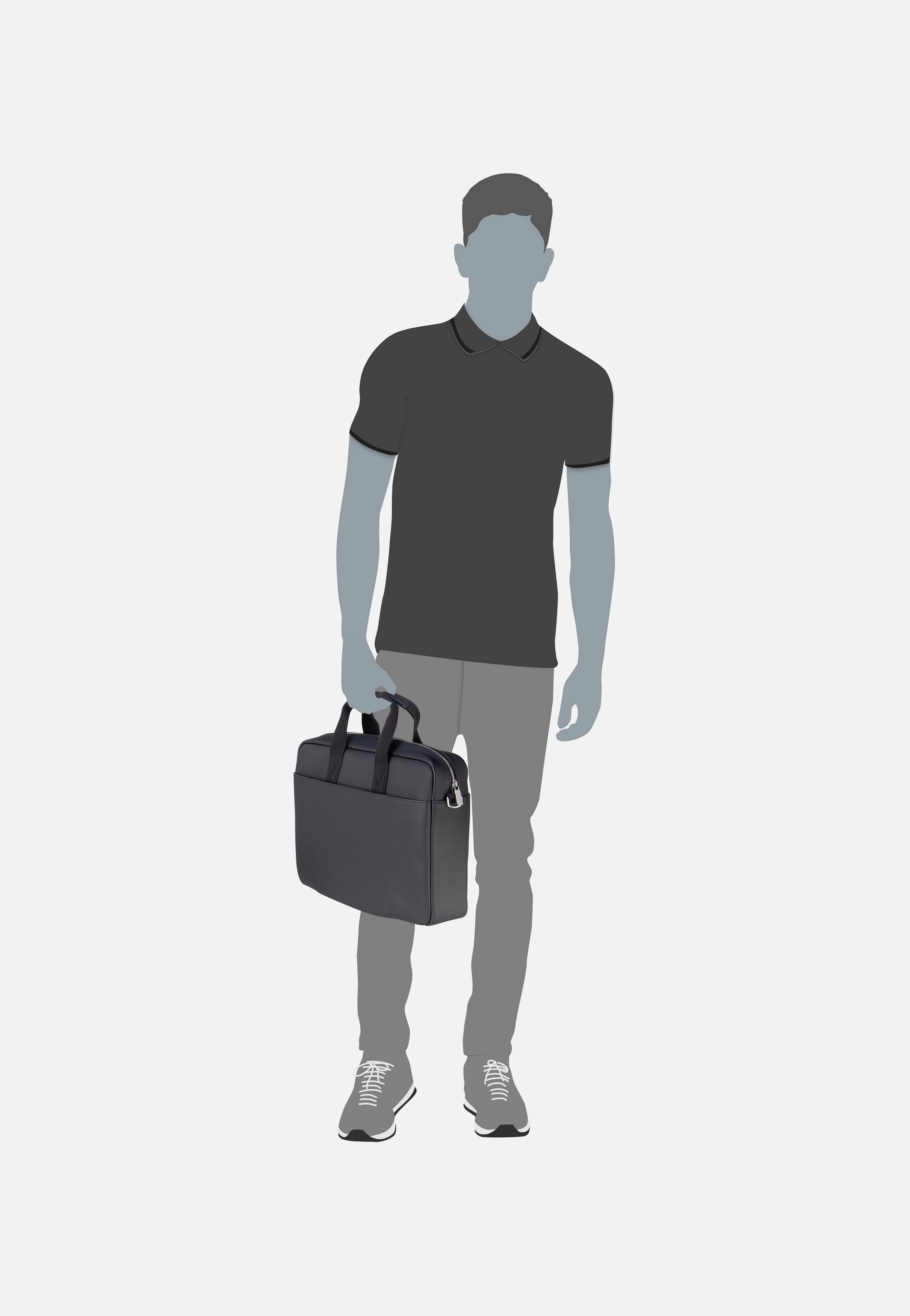 Lacoste Men`s Classic Computer Bag 4429 Noir Aktentasche