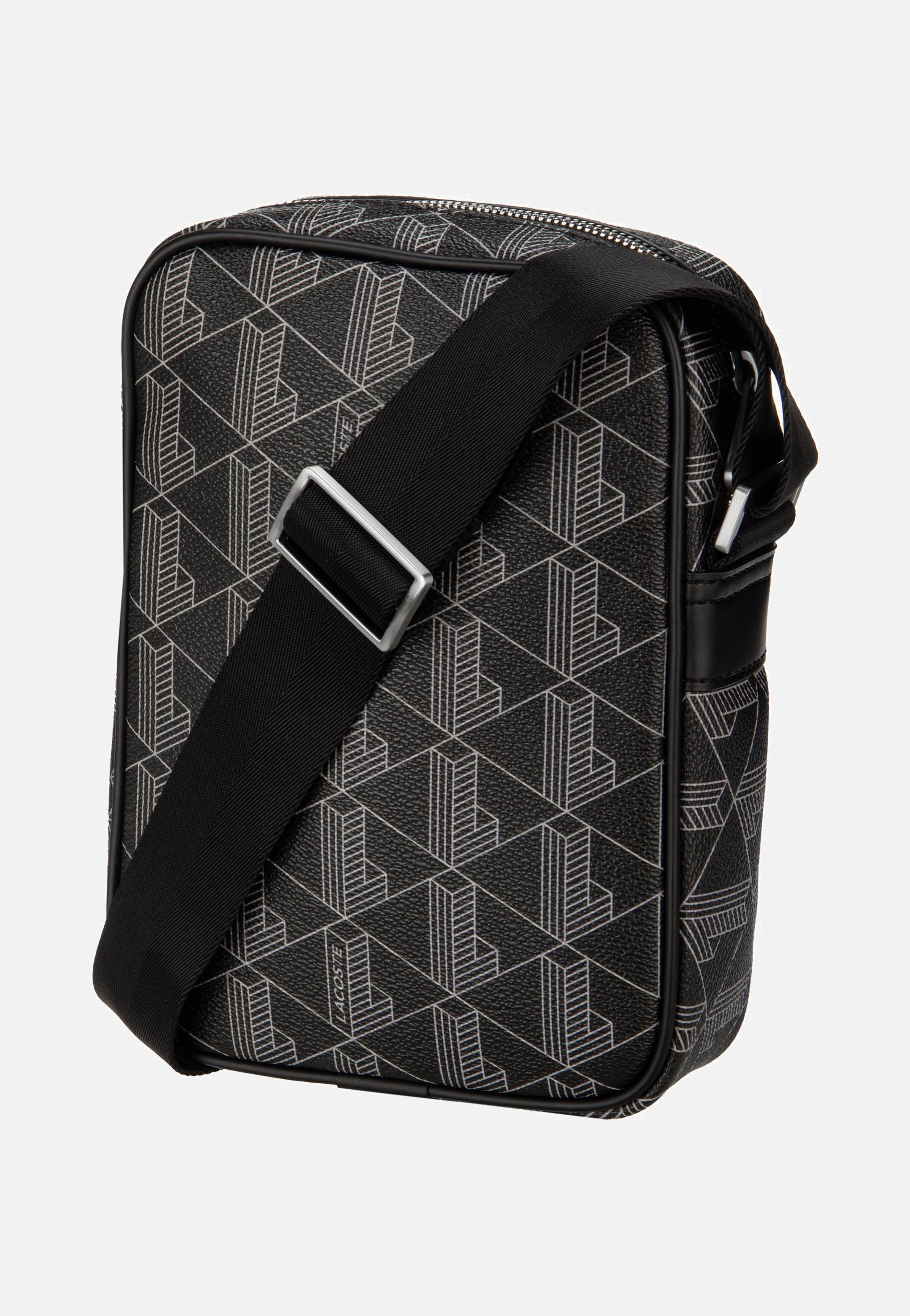 Lacoste The Blend NH4410LX Monogram Noir Gris Umhängetasche