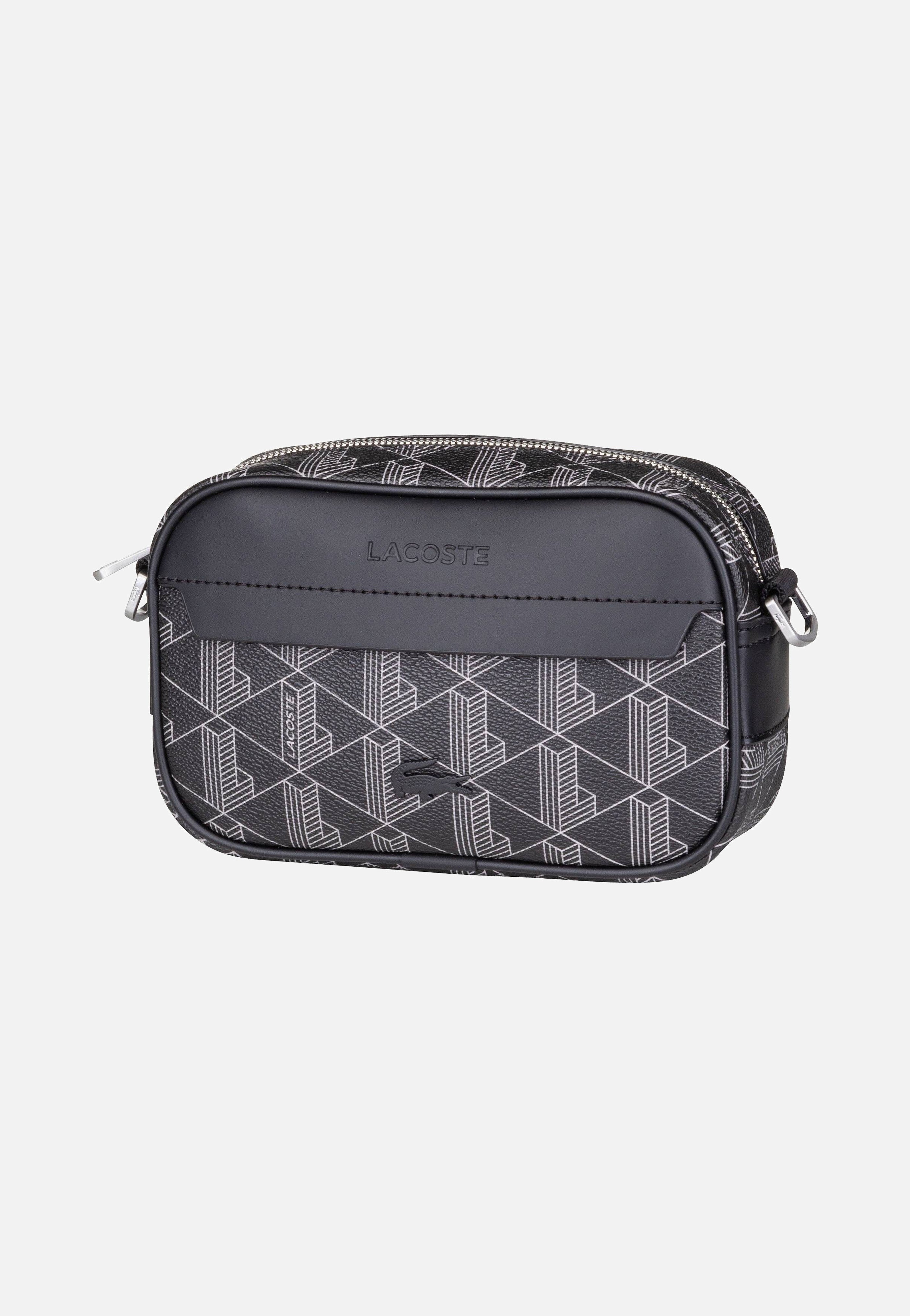 Lacoste The Blend Small NH3650LX Monogram Noir Gris Umhängetasche