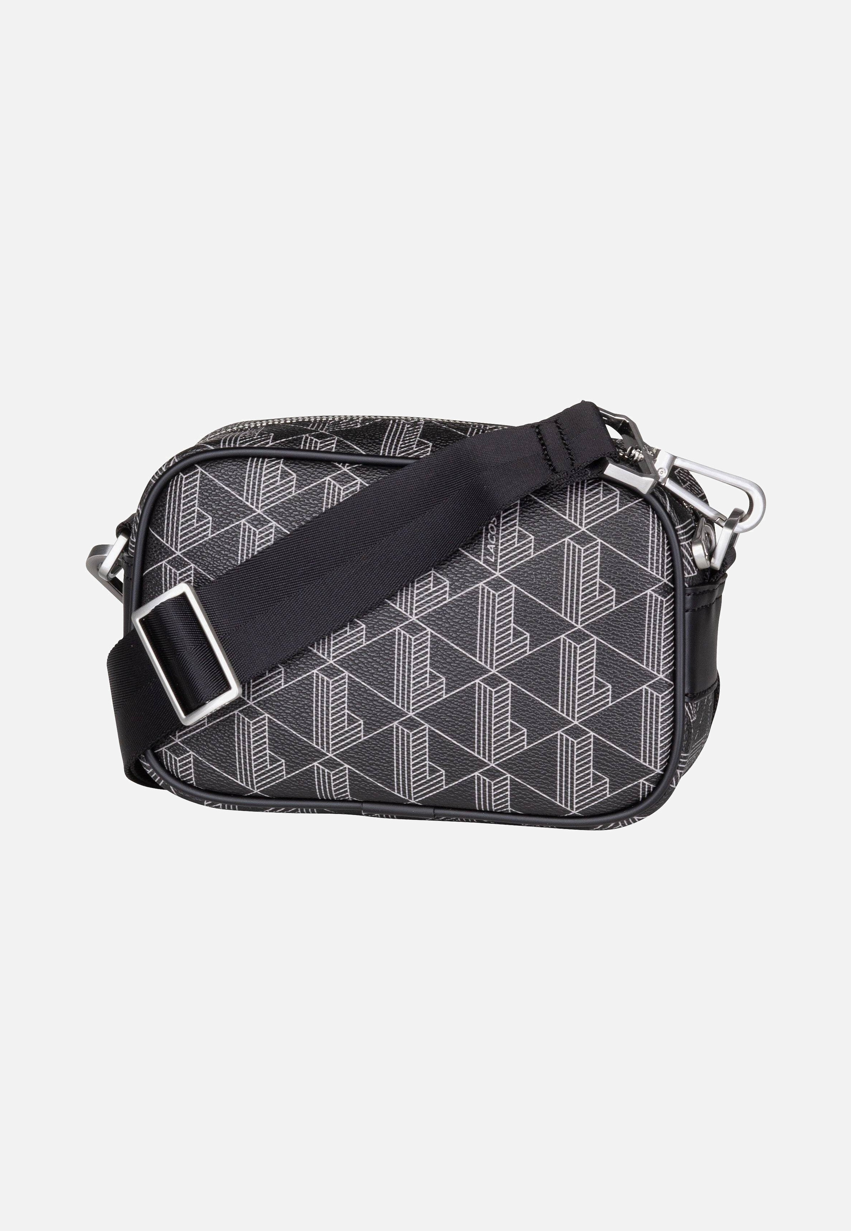 Lacoste The Blend Small NH3650LX Monogram Noir Gris Umhängetasche