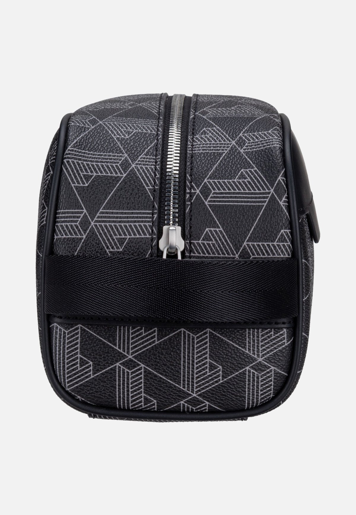 Lacoste The Blend Toilet Kit 4582 Monogram Noir Gris Toiletry Bag