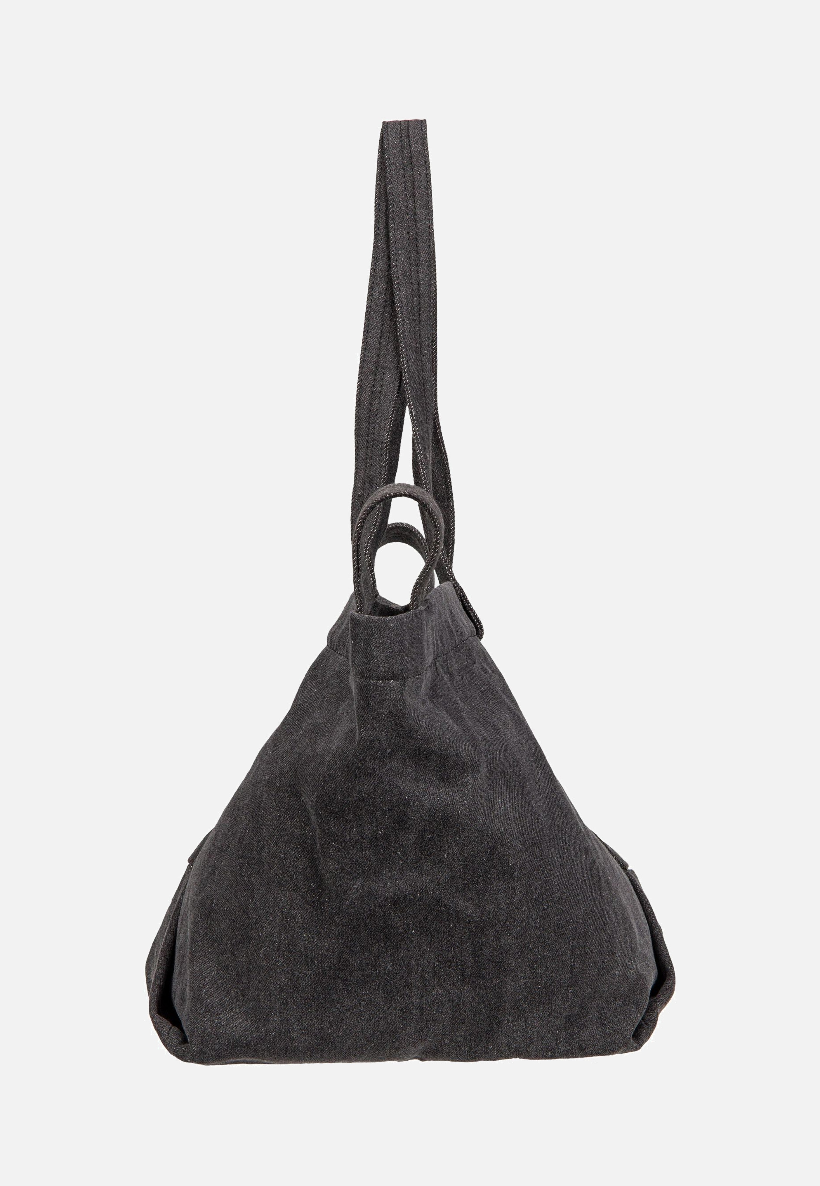 Liebeskind Berlin Elvira M Denim Black Shopper