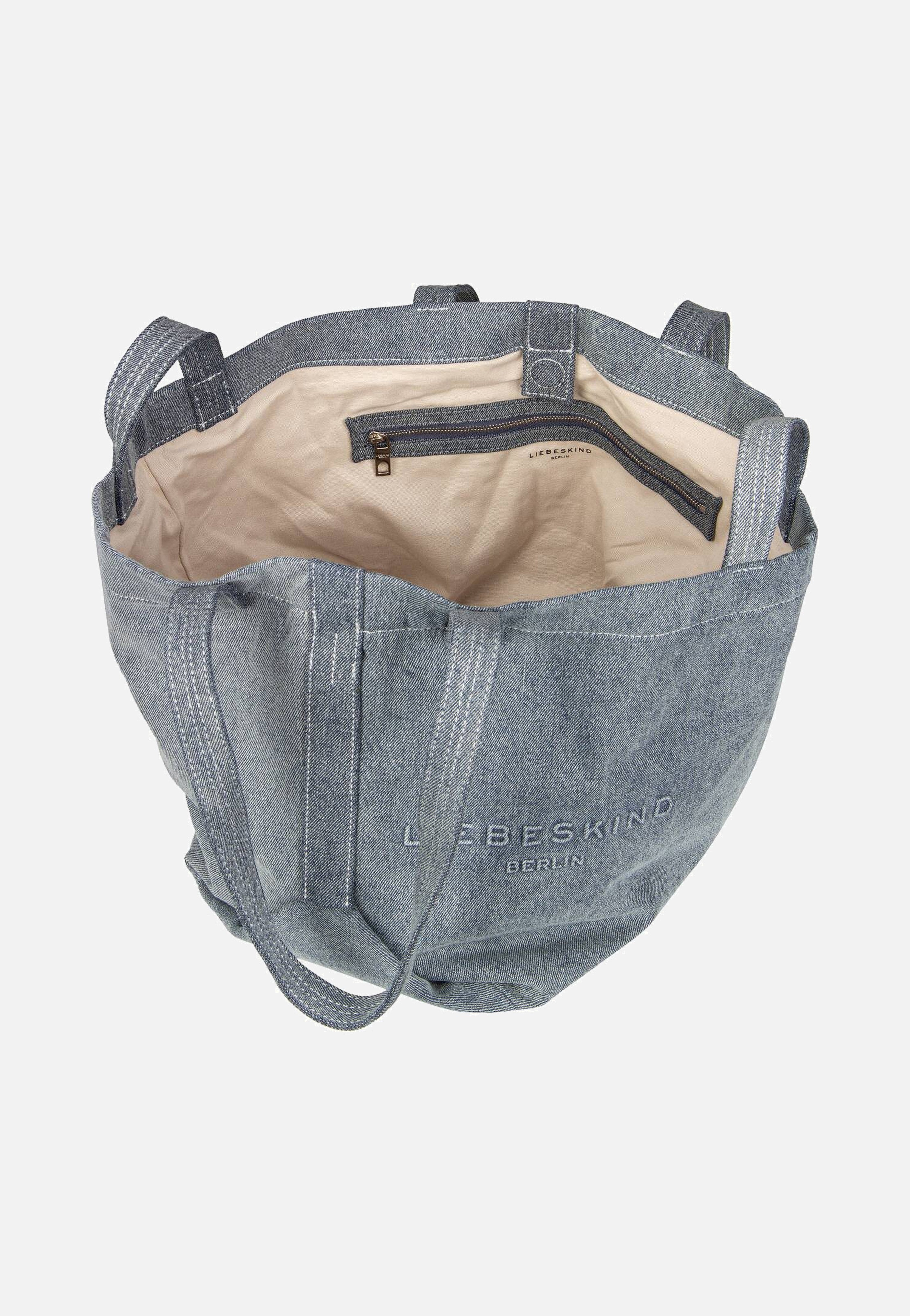Liebeskind Berlin Elvira M Denim Blue Denim Shopper