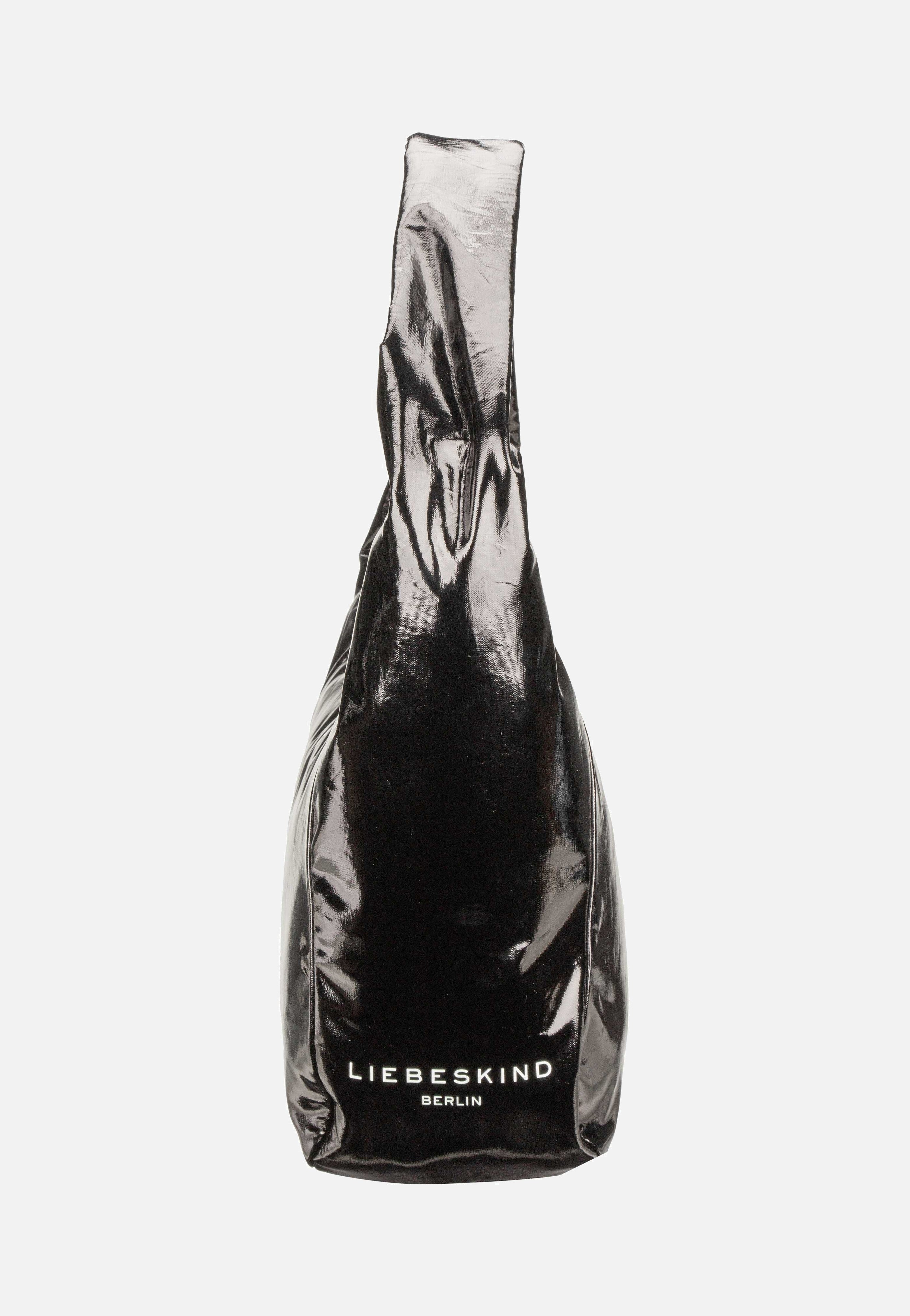 Liebeskind Berlin Ferrah M Rain Black Hobo Bag