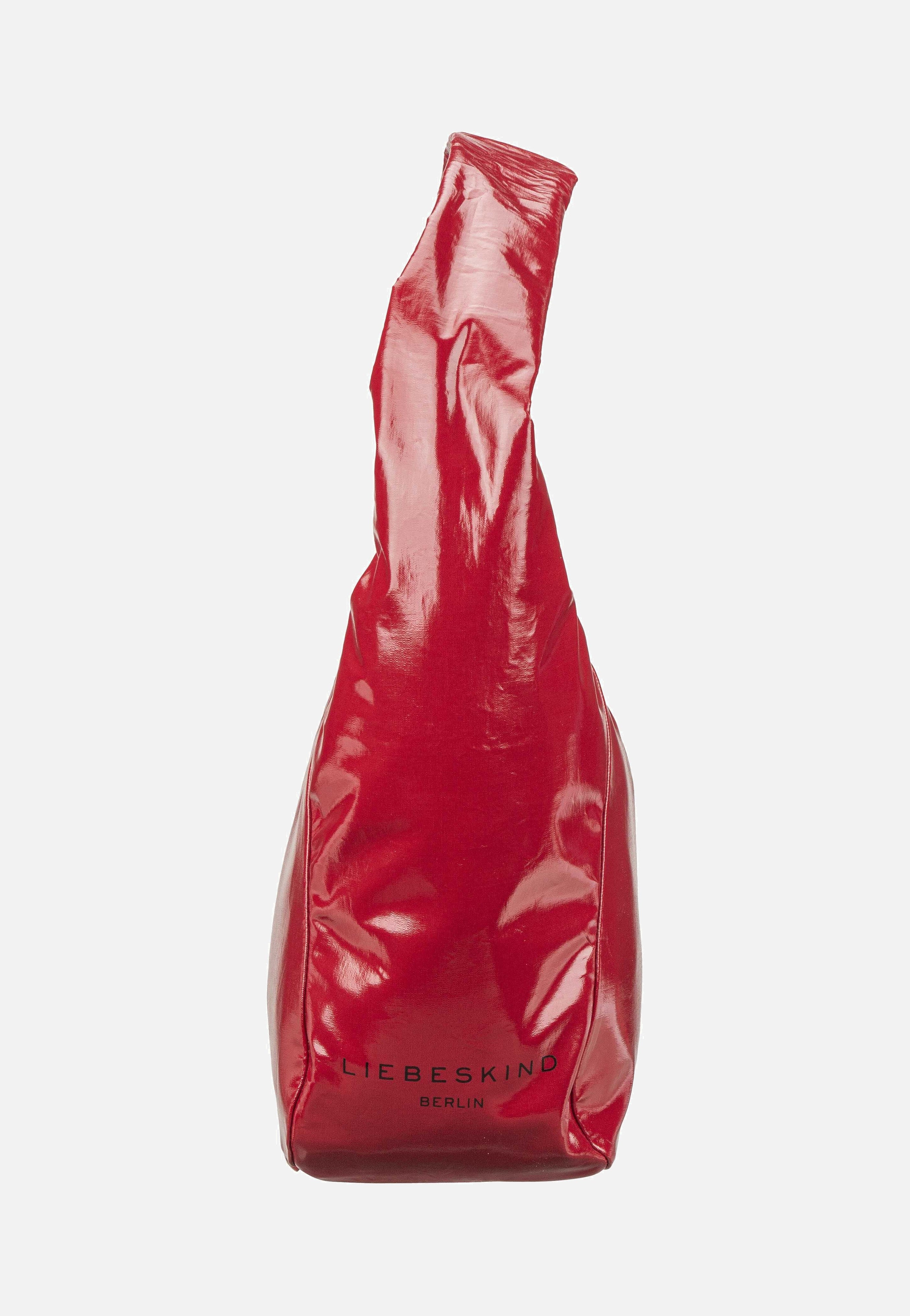 Liebeskind Berlin Ferrah M Rain True Red Hobo Bag