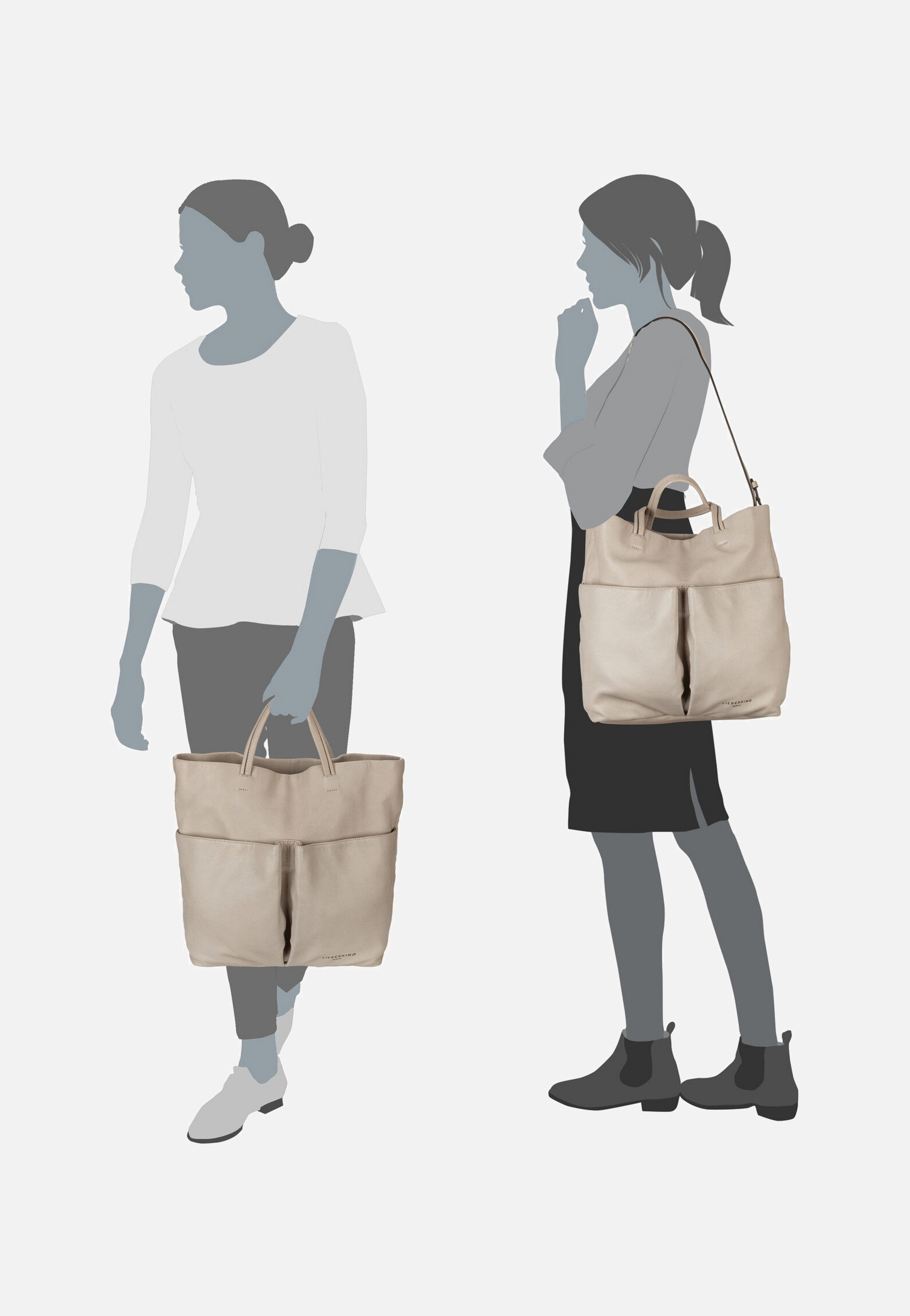 Liebeskind Berlin Hera L 2163011 Steel Tote Bag