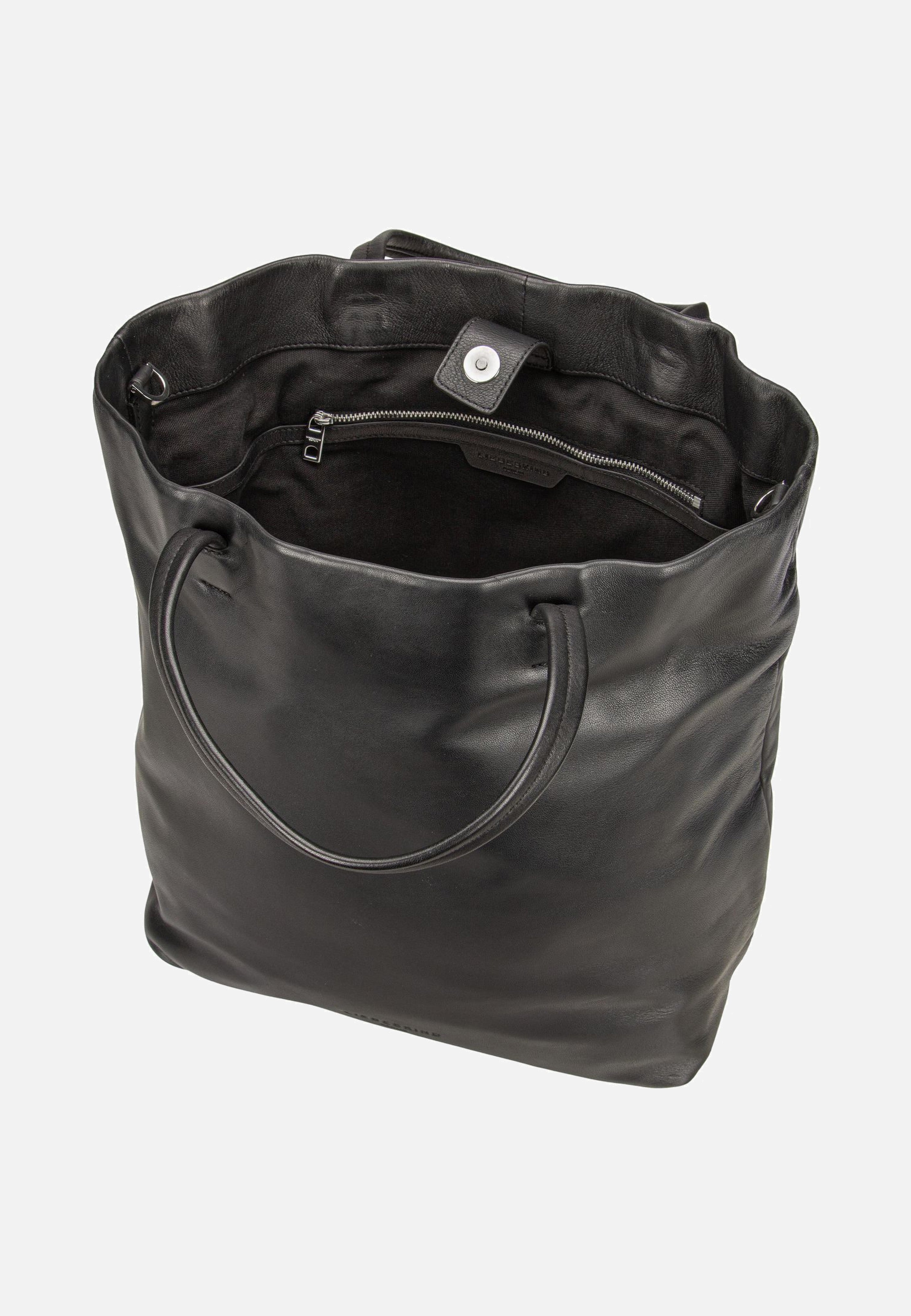 Liebeskind Berlin Hera L Sheep Natural Black Hobo Bag